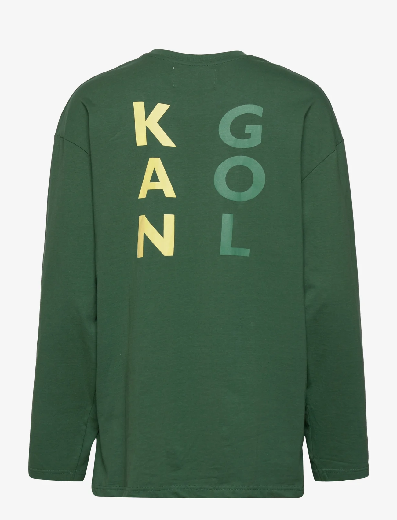 Kangol - KG HARLEM M04 LONG-SLEEVE TEE - pitkähihaiset t-paidat - dark green - 1