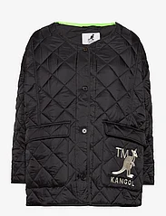 Kangol - KG HANA QUILTED JACKET - spring jackets - black-lime - 0