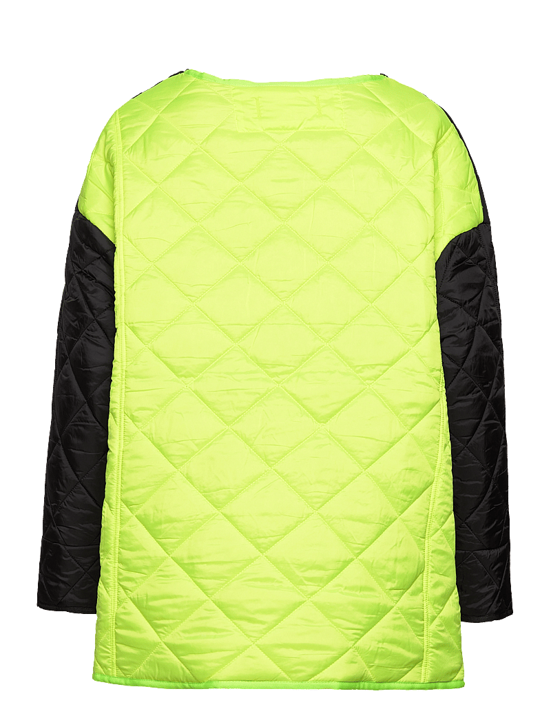 Kangol - KG HANA QUILTED JACKET - vestes de printemps - black-lime - 1