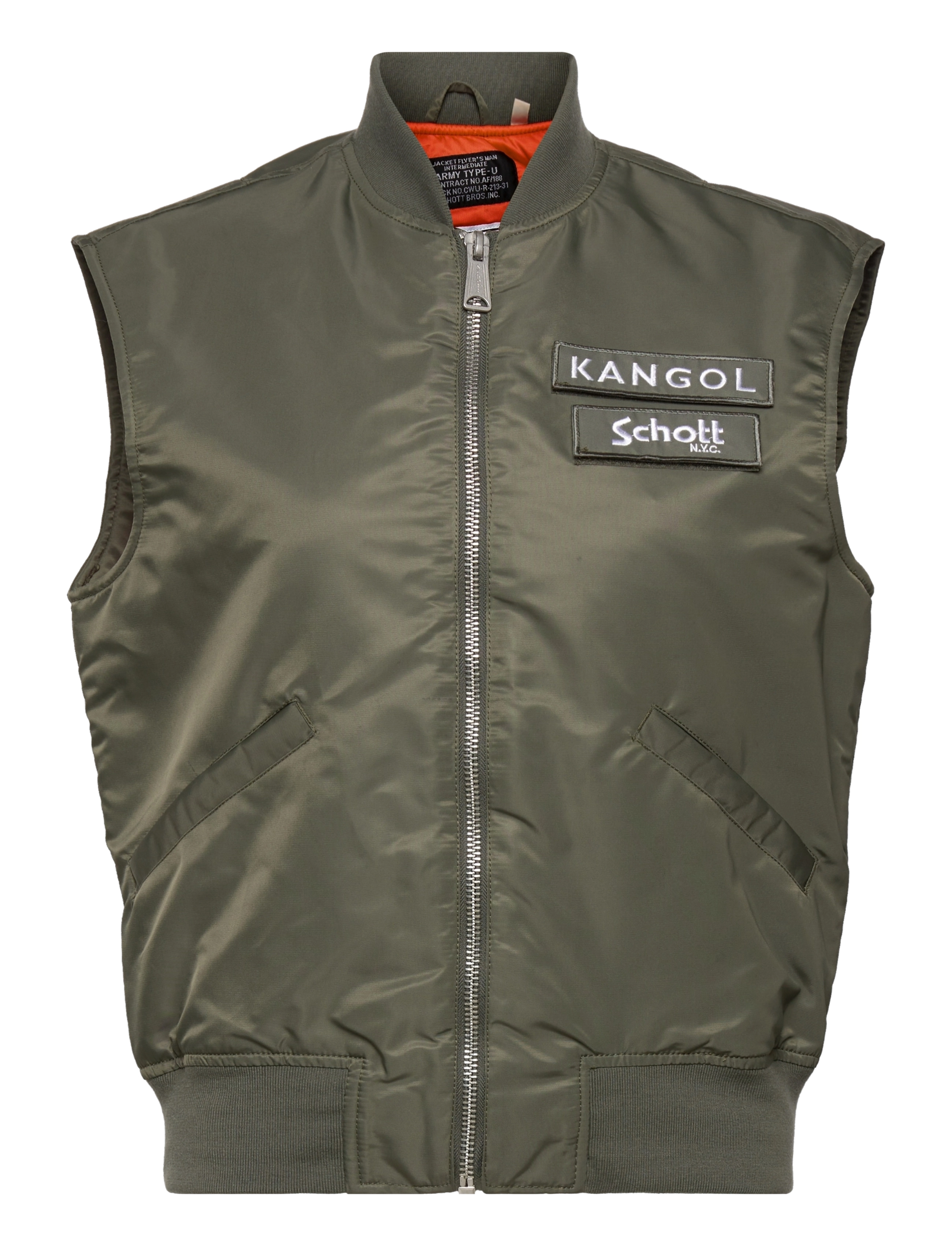 Kangol X Schott, M, Westen, Grün - Padded Frauen