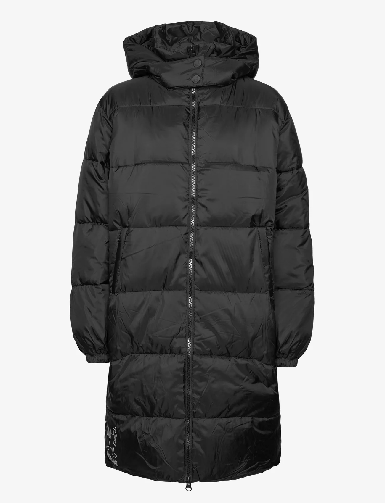Kangol - KG RENO PUFFER LONG JACKET - winter jackets - black - 0