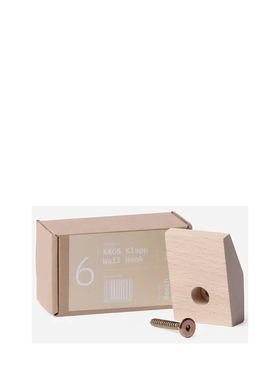 KAOS - Klapp Wall Hook for Wooden + Recycled Chair Natural Beech - knager & bøjler - natural - 1