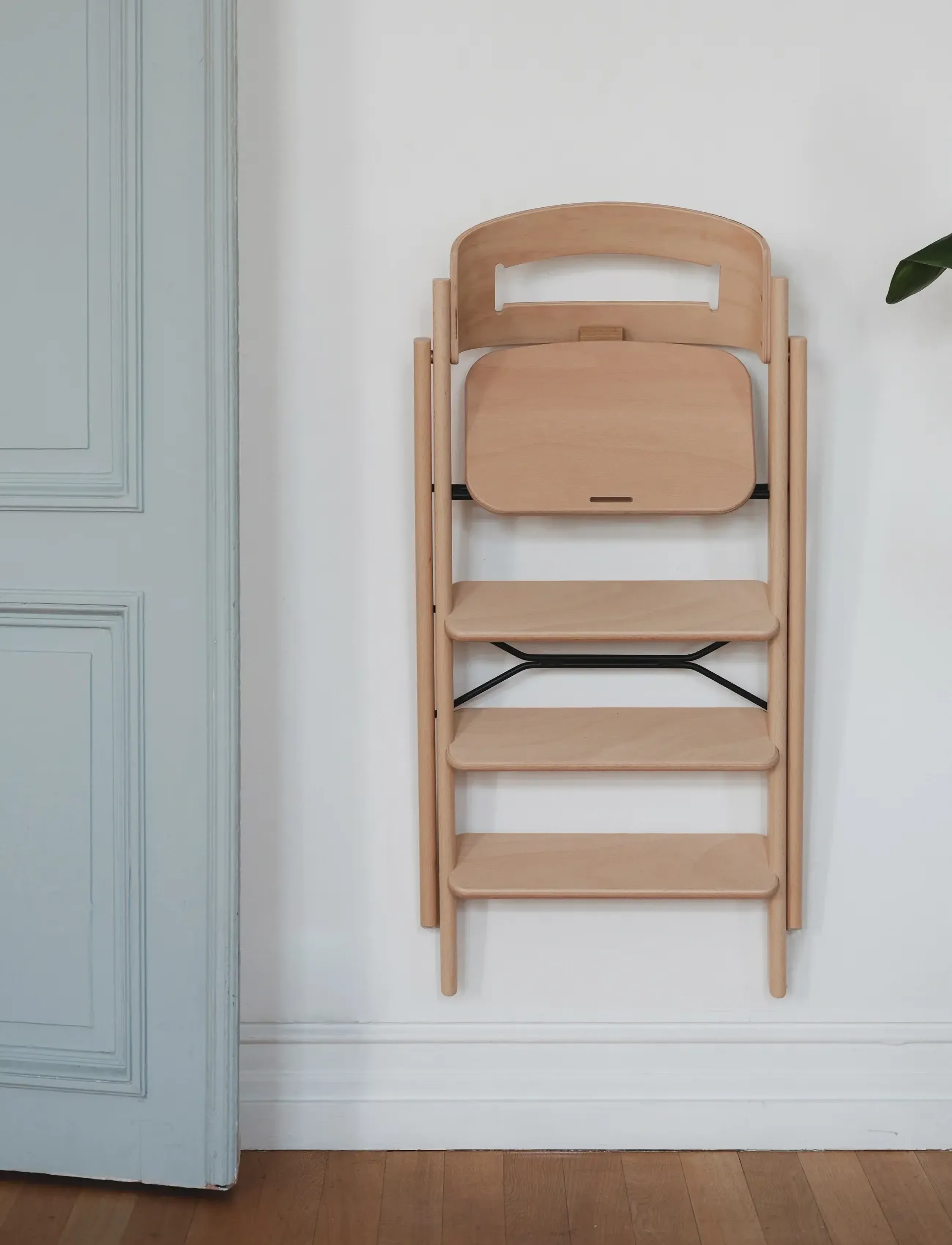 KAOS Klapp Wall Hook For Wooden + Recycled Chair Natural Beech, One Size, Storage, Beige - Hooks & Hangers, Kinder