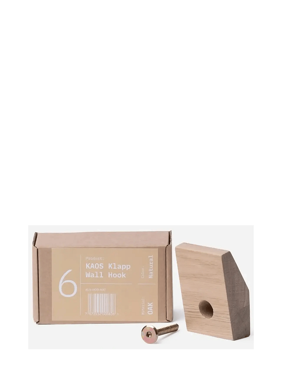 KAOS - Klapp Wall Hook for Wooden + Recycled Chair Natural Oak - haken und aufhänger - natural - 1
