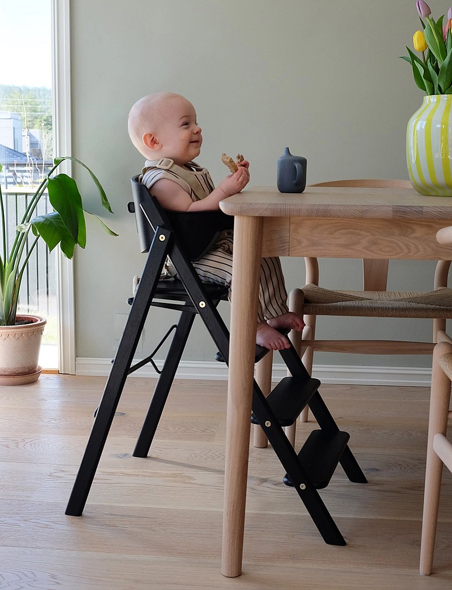 KAOS - Klapp High Chair - hochstühle - black - 0