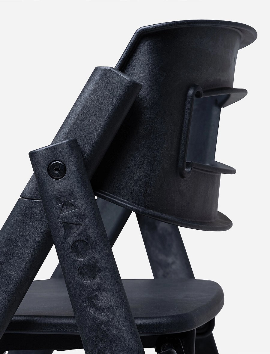 KAOS - Klapp High Chair - wysokie krzesełka do karmienia - charcoal black - 3