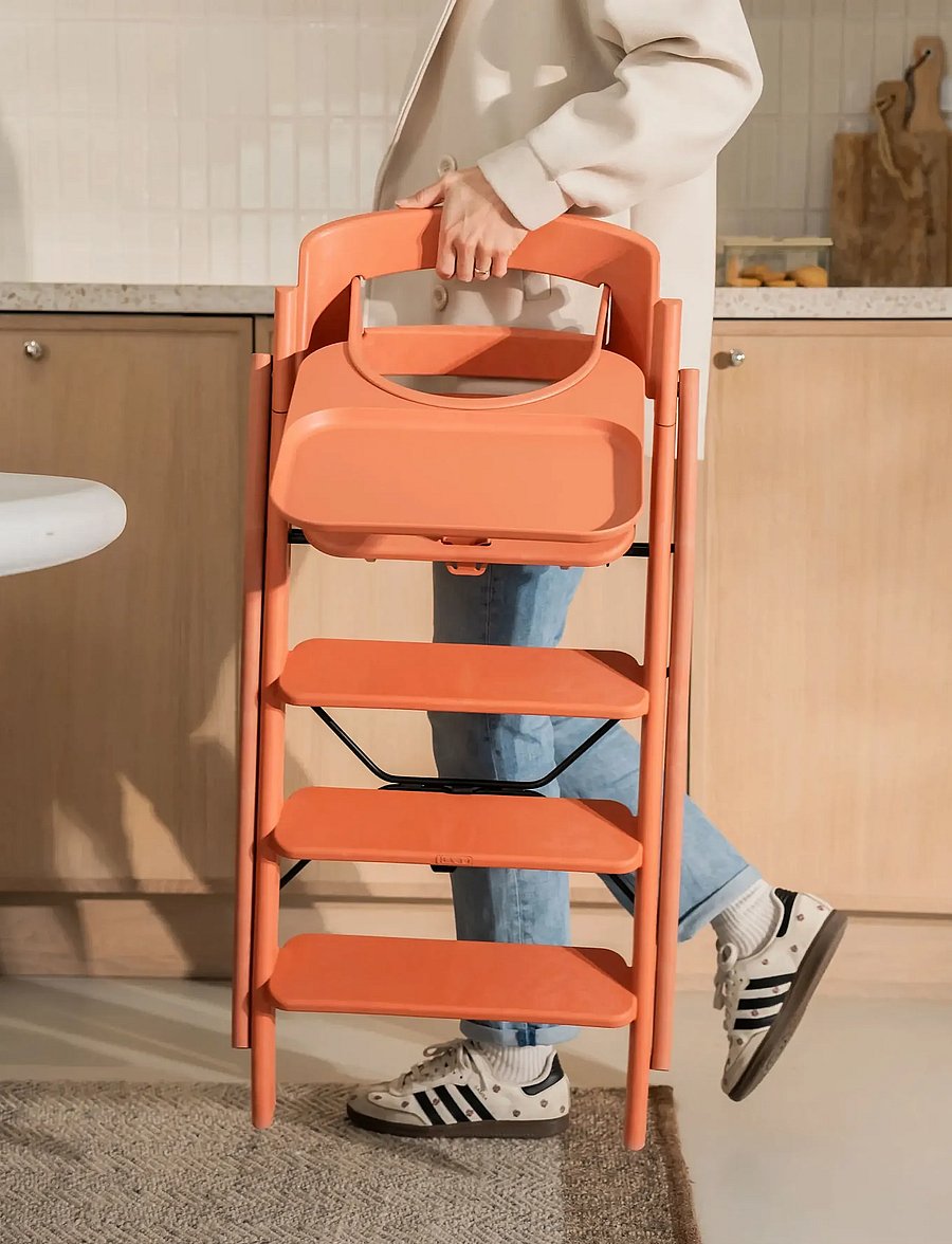 KAOS - Klapp High Chair Recycled - hochstühle - terracotta pink - 5