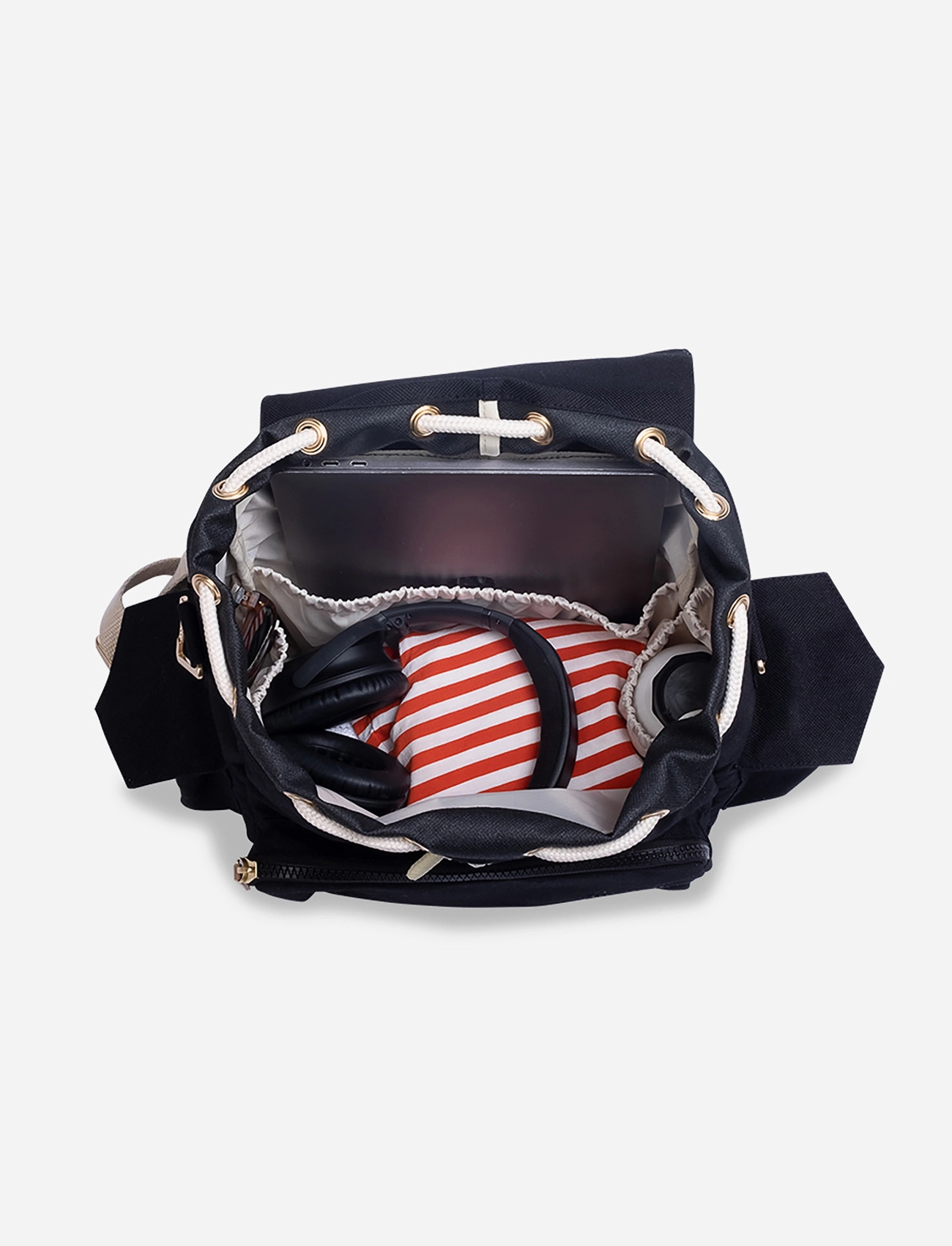 KAOS - Ransel Changing Bag - pusletasker - black / natural - 5