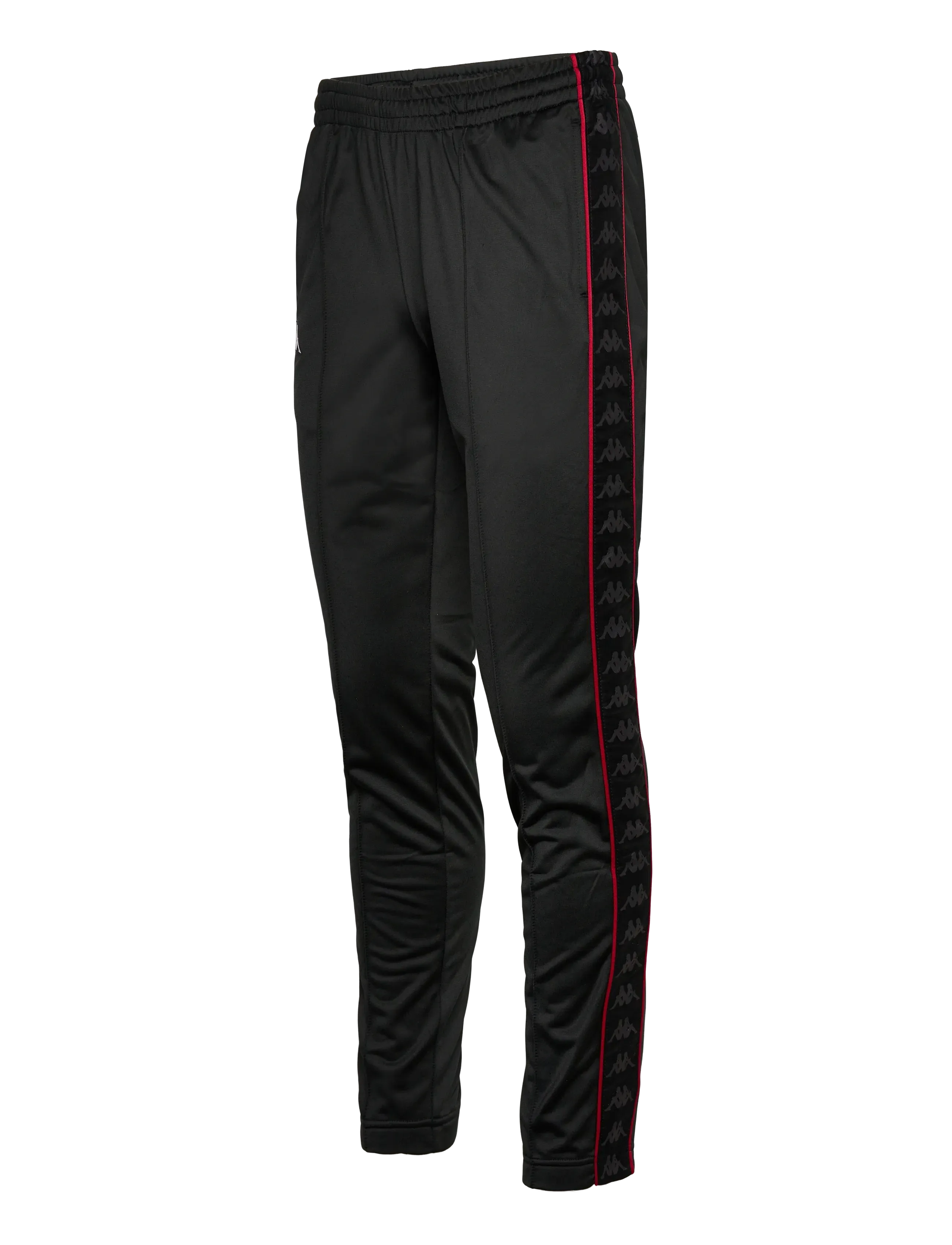 KAPPA - Pant - 222 Banda Astoria slim - black-racing red - 3