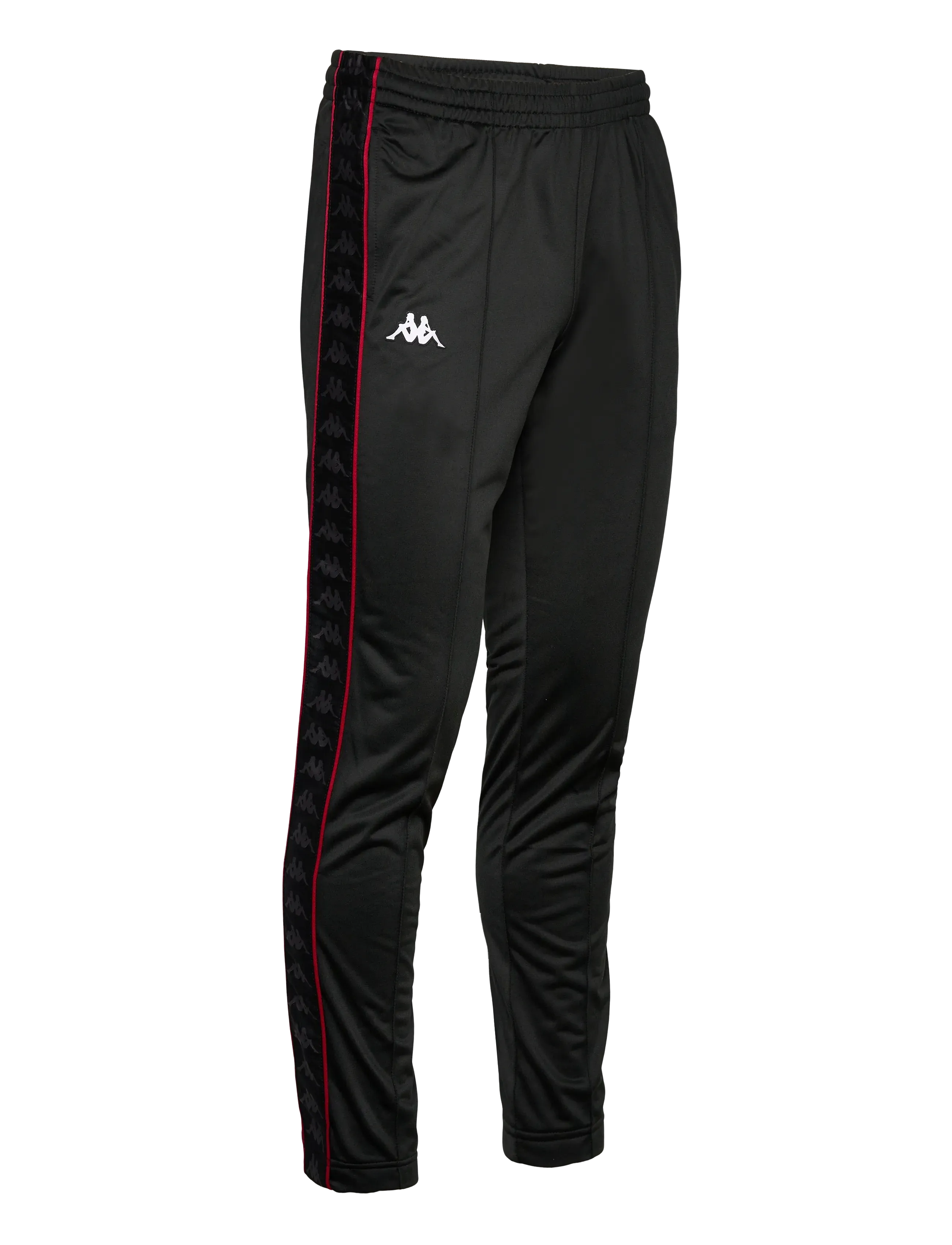 KAPPA - Pant - 222 Banda Astoria slim - black-racing red - 4