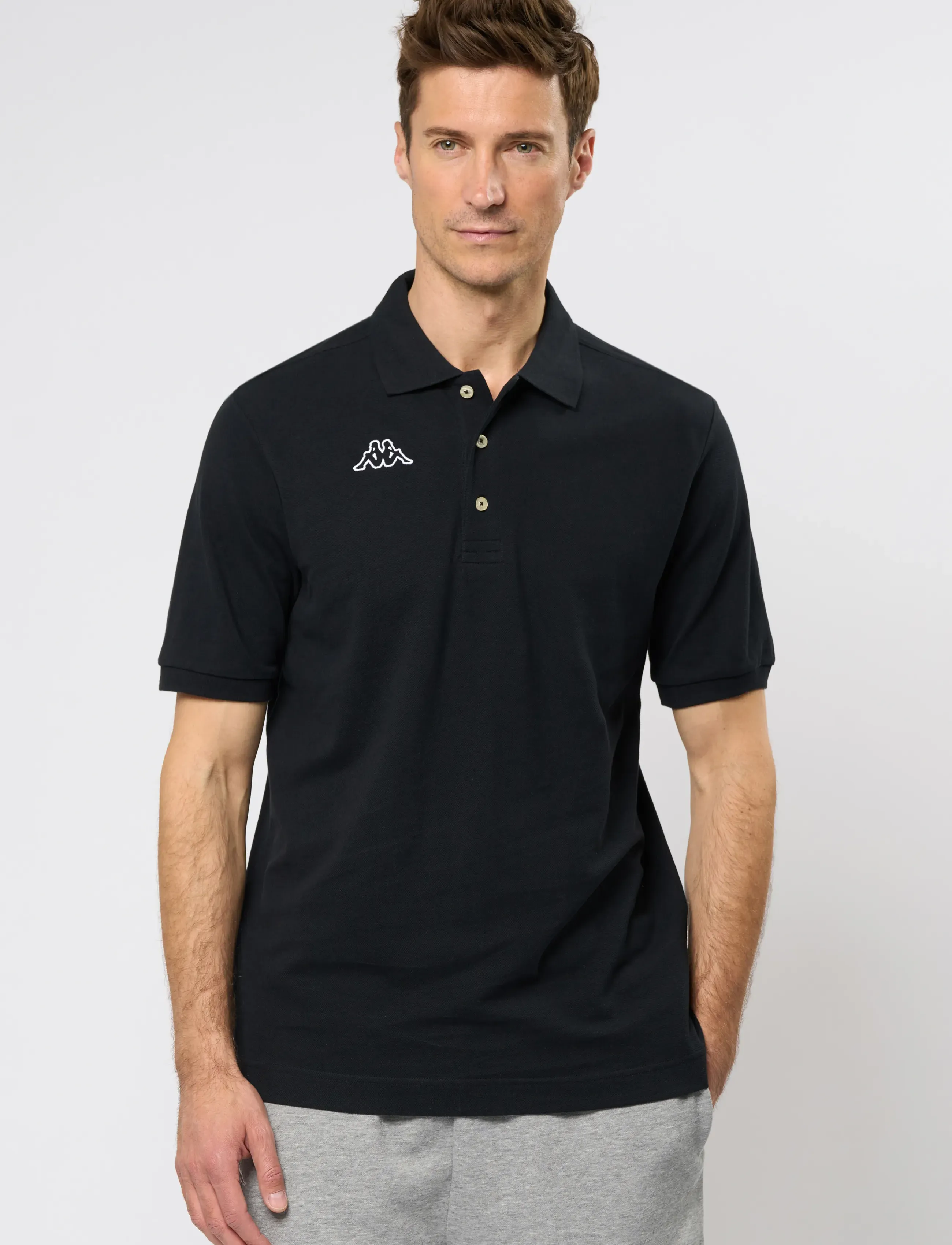 KAPPA - KM Polo - Logo Life - kortærmede poloer - black - 4