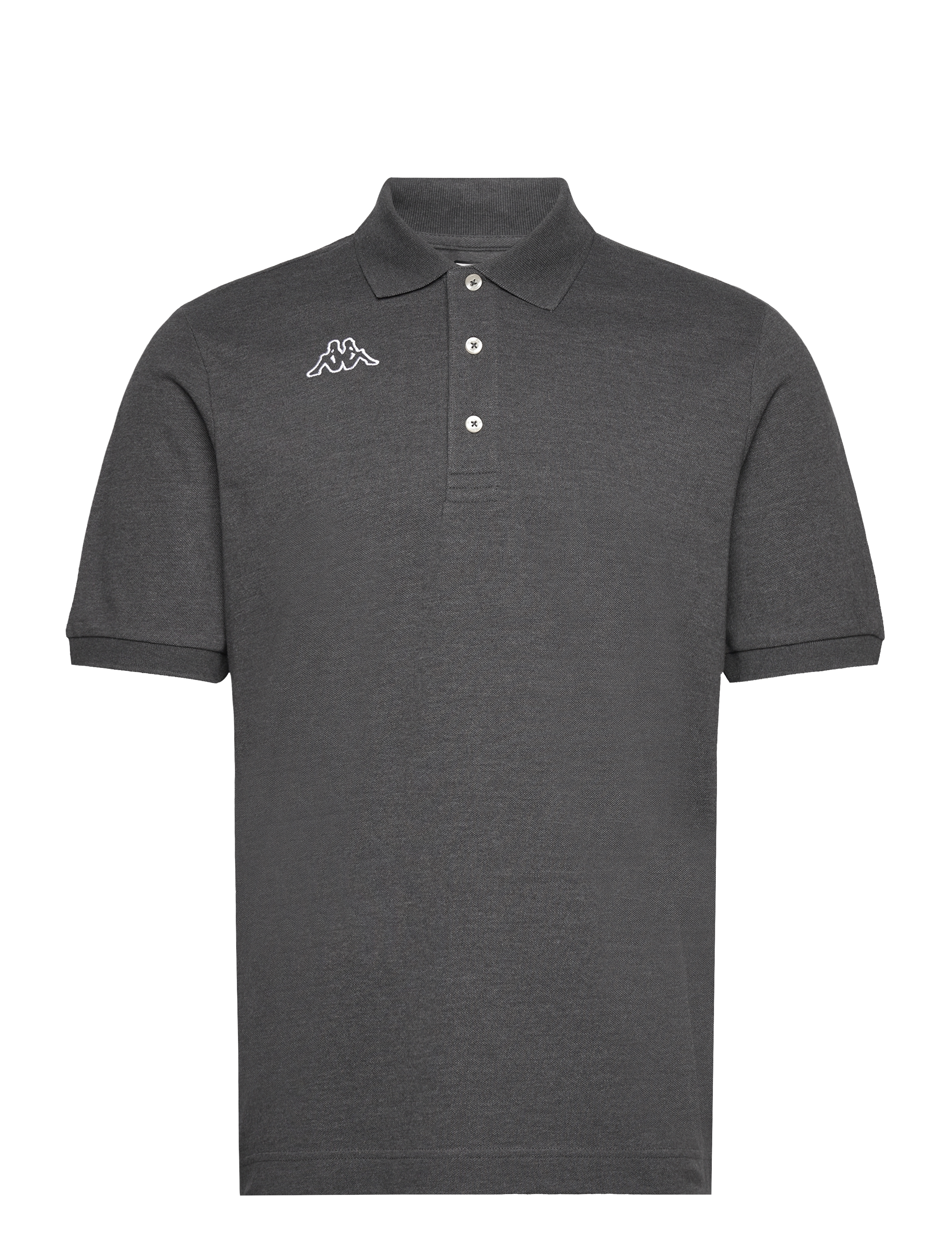 KM Polo - Logo Life - GREY DK MELANGE