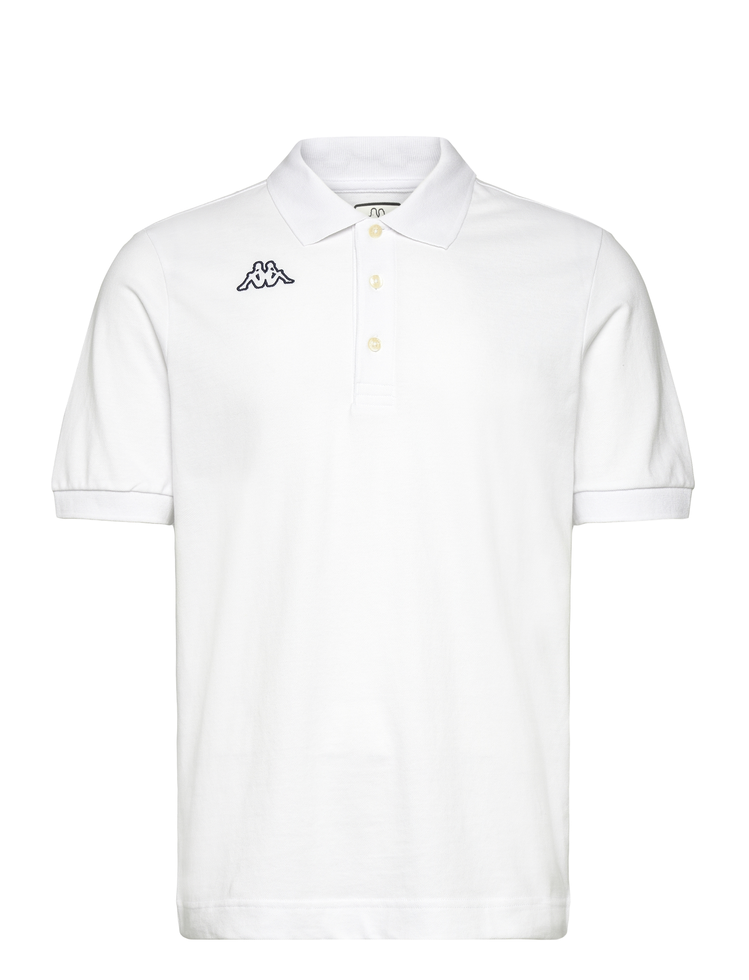 KAPPA KM Polo - Logo Life - Clothing - WHITE-BLUE-MARINE / white