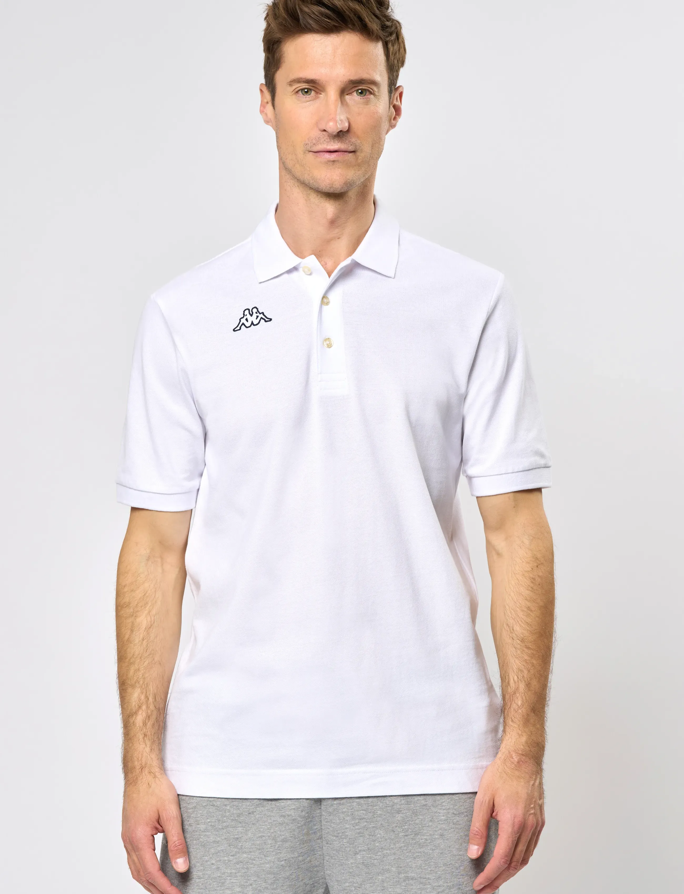 KAPPA - KM Polo - Logo Life - kurzärmelig - white-blue-marine - 4