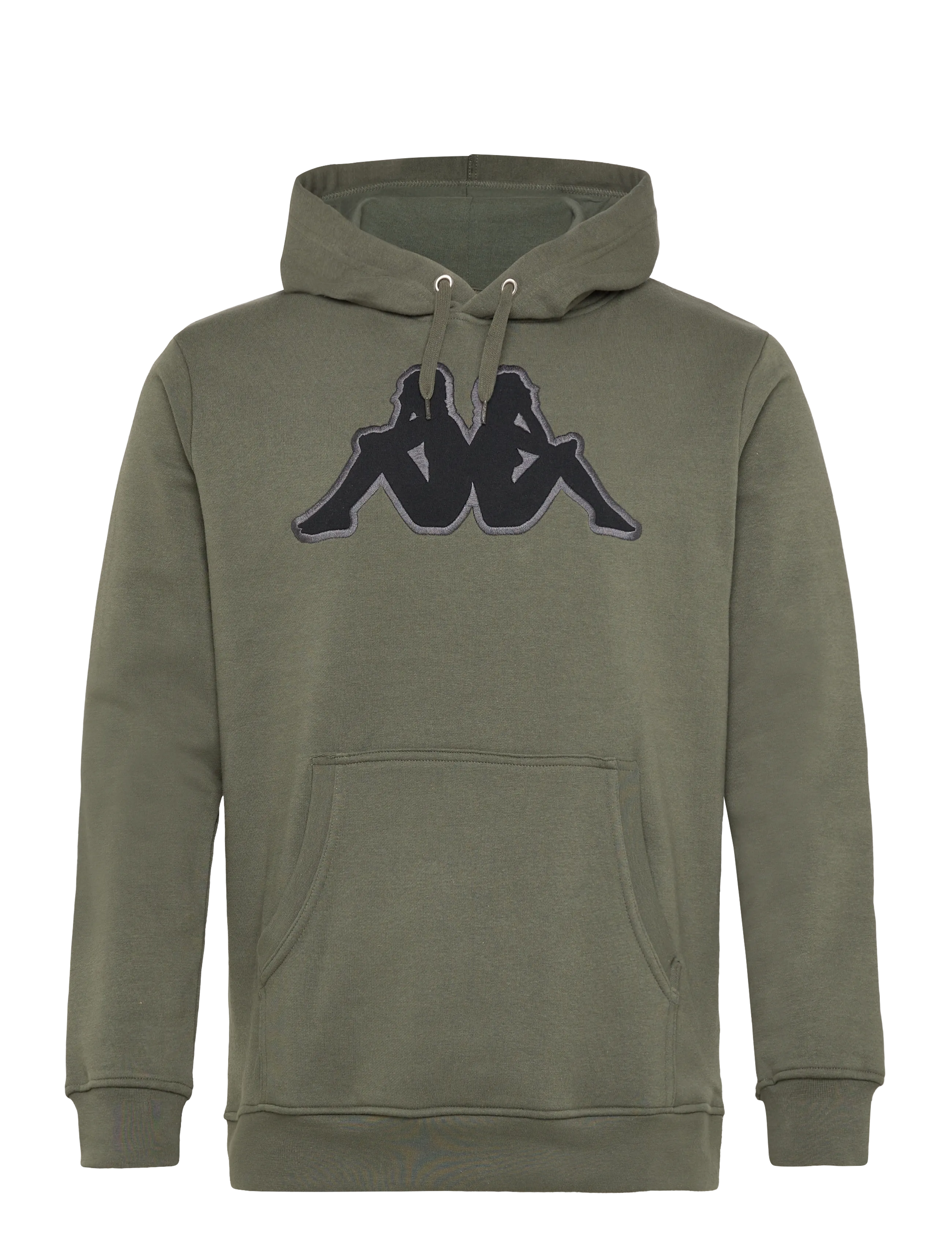 KAPPA Sweat Hood, Logo Airiti - Riided - GREEN BLACKISH / khaki/green