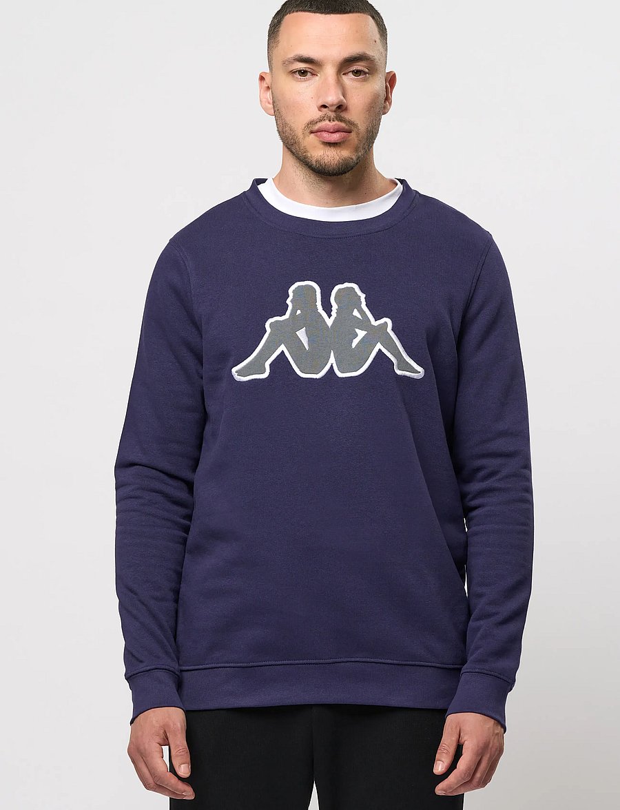 KAPPA - Logo Airvit - vyrams - blue marine-grey charcoal - 3
