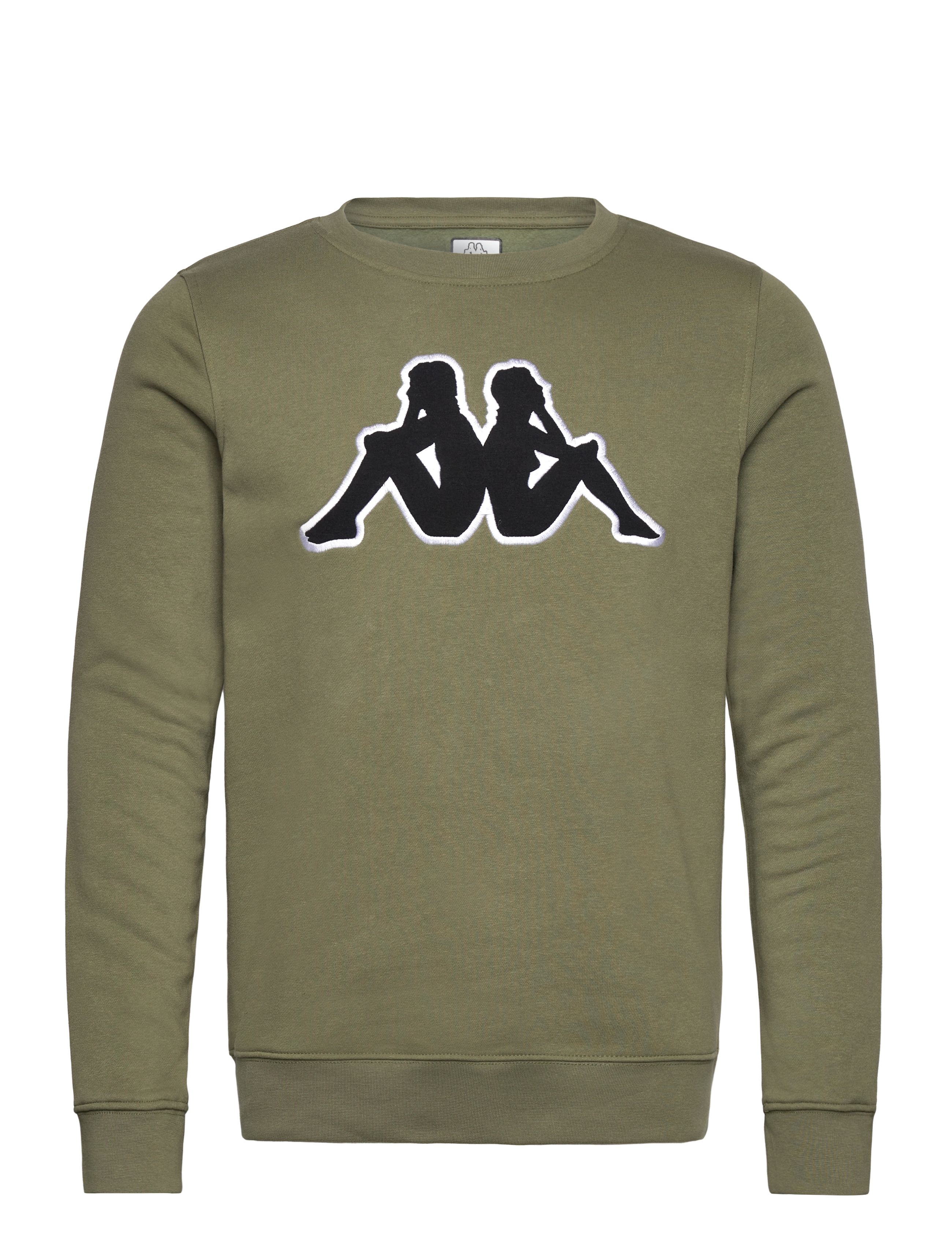 KAPPA KM - Logo Airvit - Dressipluusid ja kapuutsiga dressipluusid - GREEN OLIVINE / green