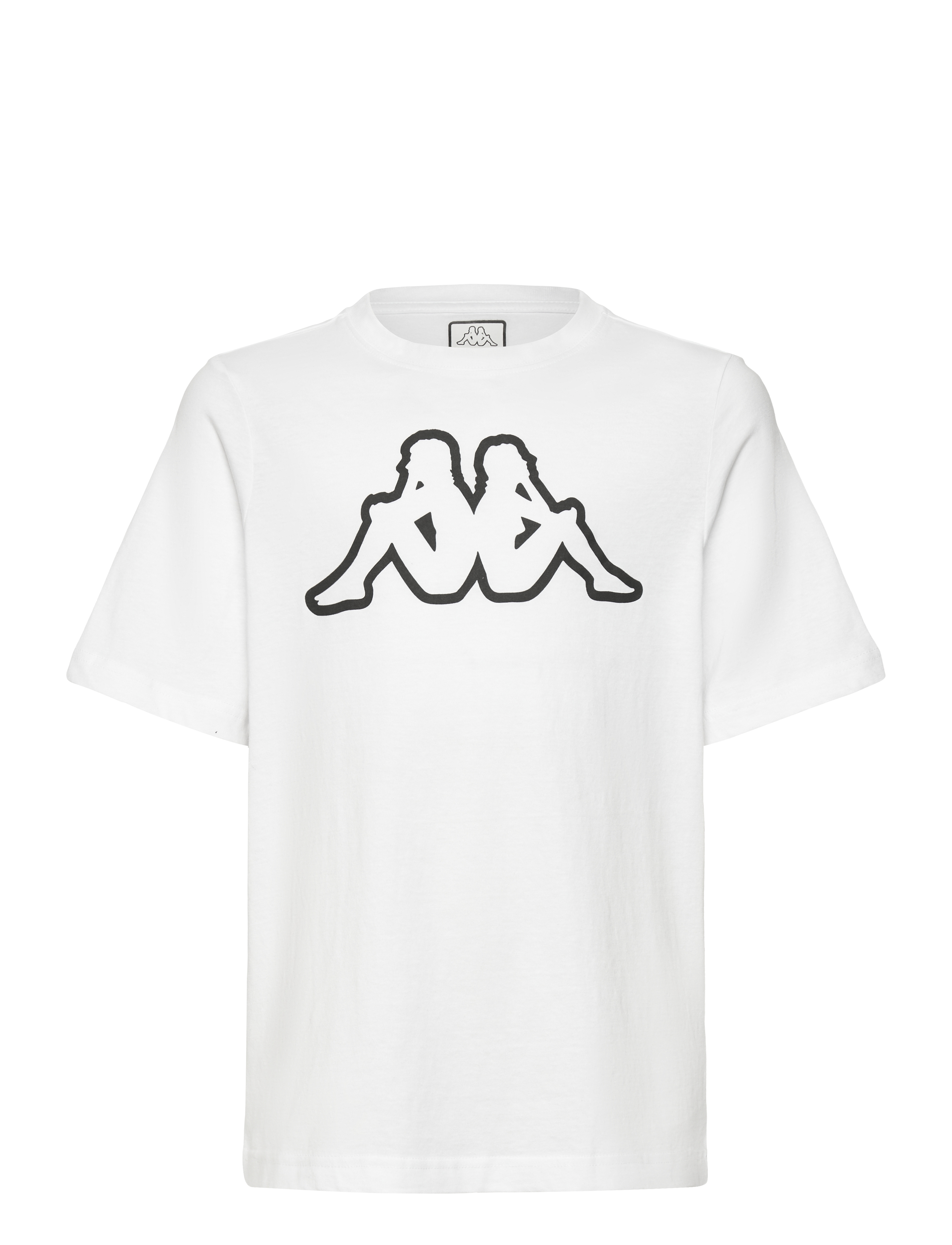 KAPPA KM - Logo Korpo Cromen - Kläder - WHITE-BLACK / white