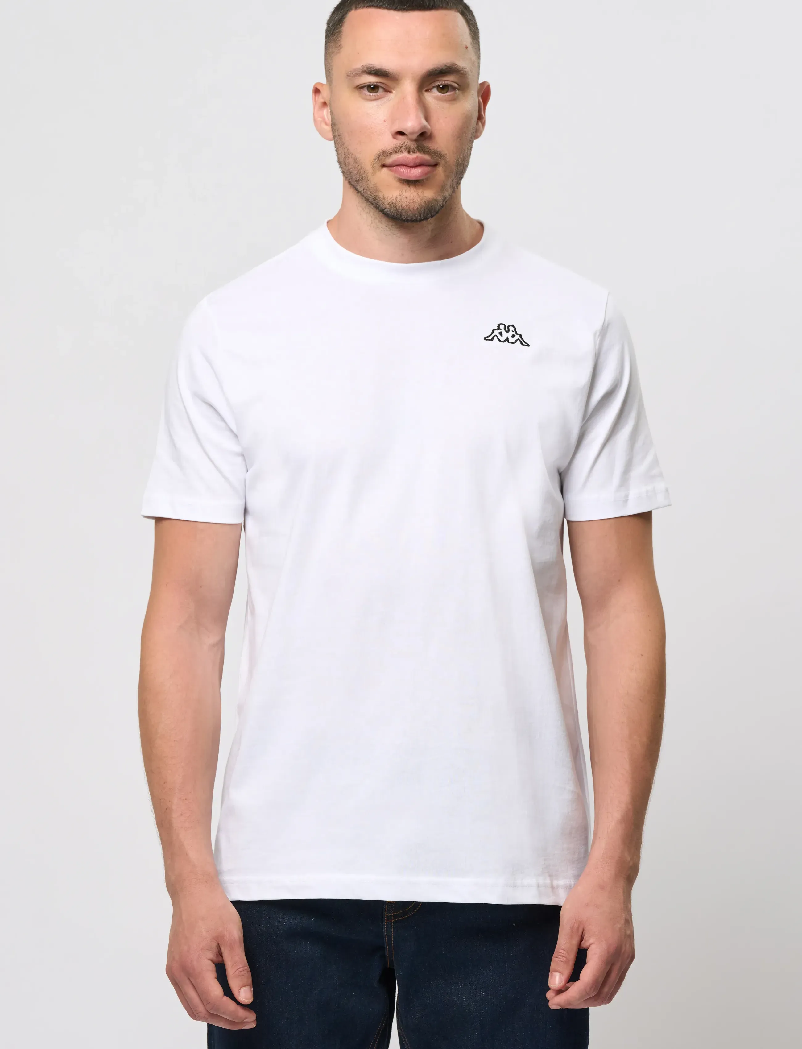 KAPPA - KM Logo Cafers 3 stk - krótki rękaw - mix white/black/blue marine - 0