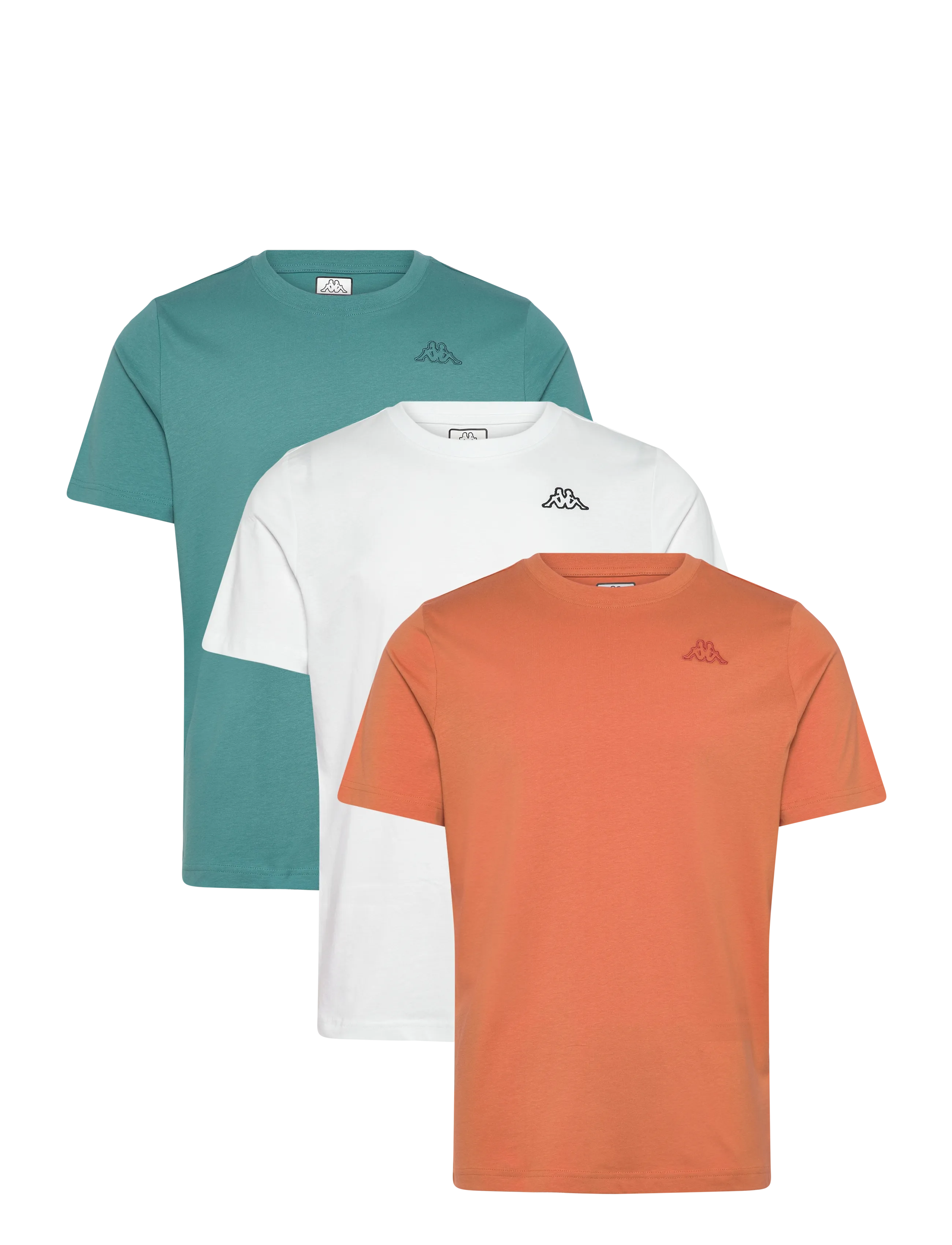 KAPPA KM Tee - Logo Cafers 3 stk - Kläder - MIX 001/A24/A26 / white