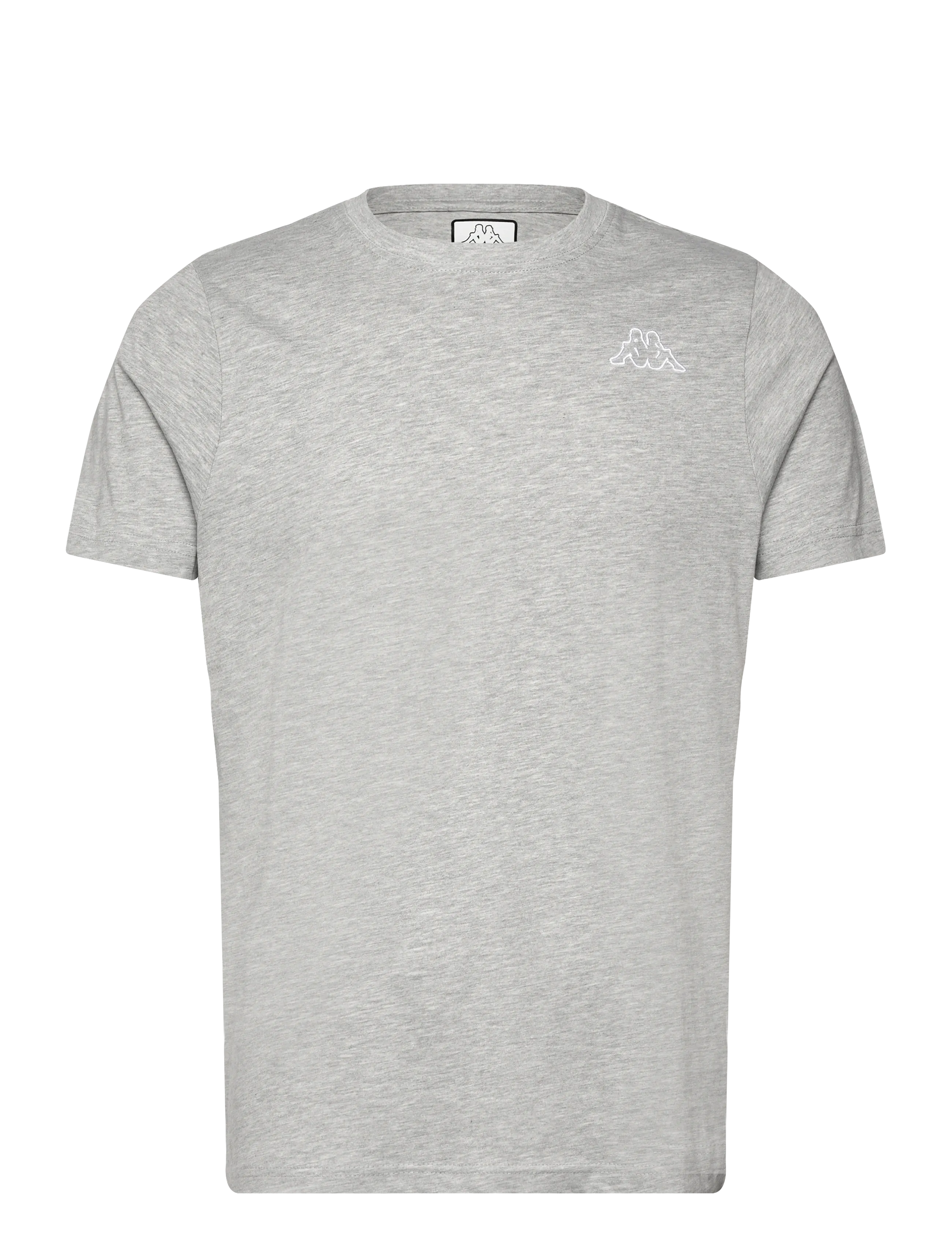 KAPPA KM - Logo Cafers - T-shirts - GREY MD MELANGE / grey