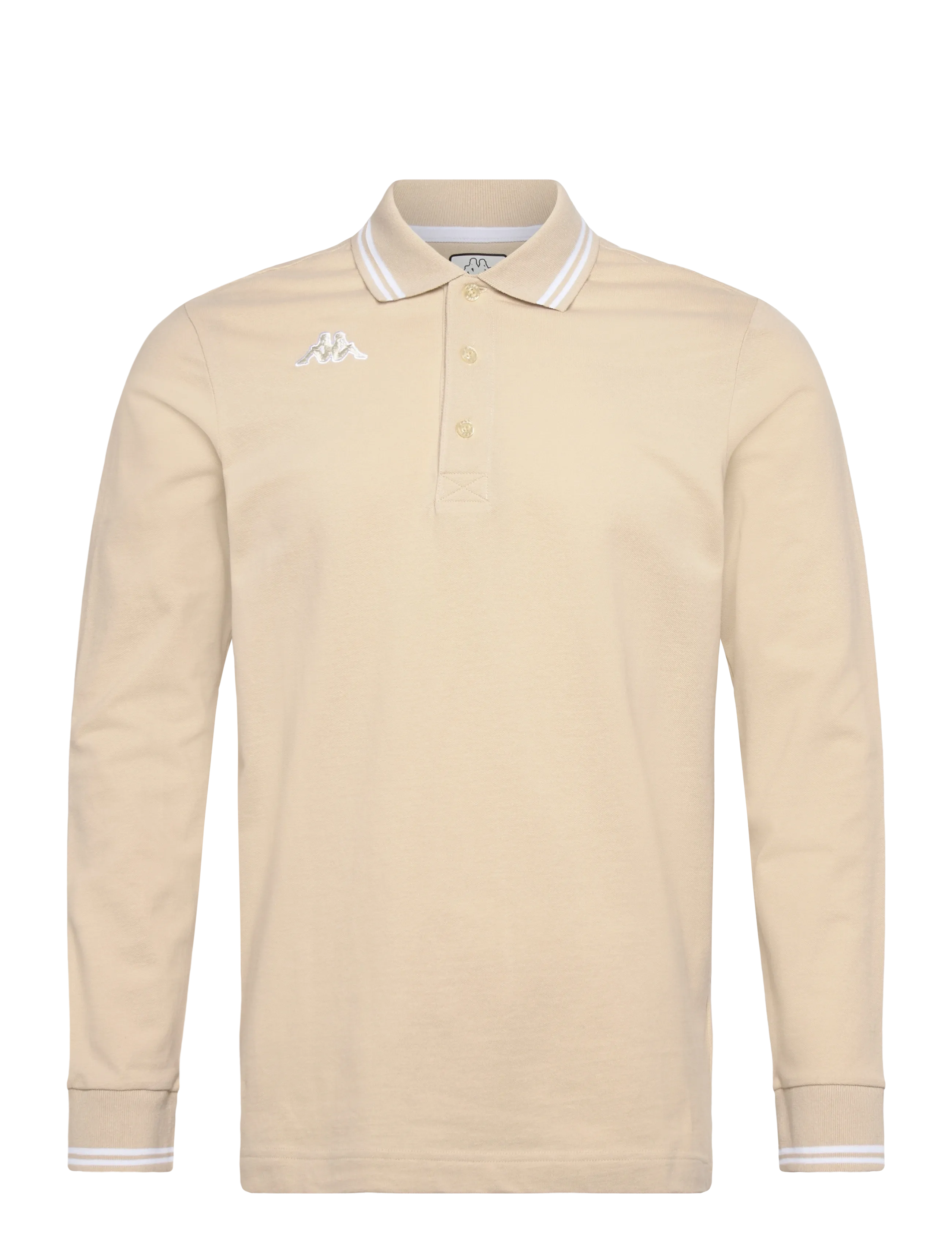 KAPPA KM - Logo Maltax 5 - l/s - T-shirts - BEIGE FOG / cream