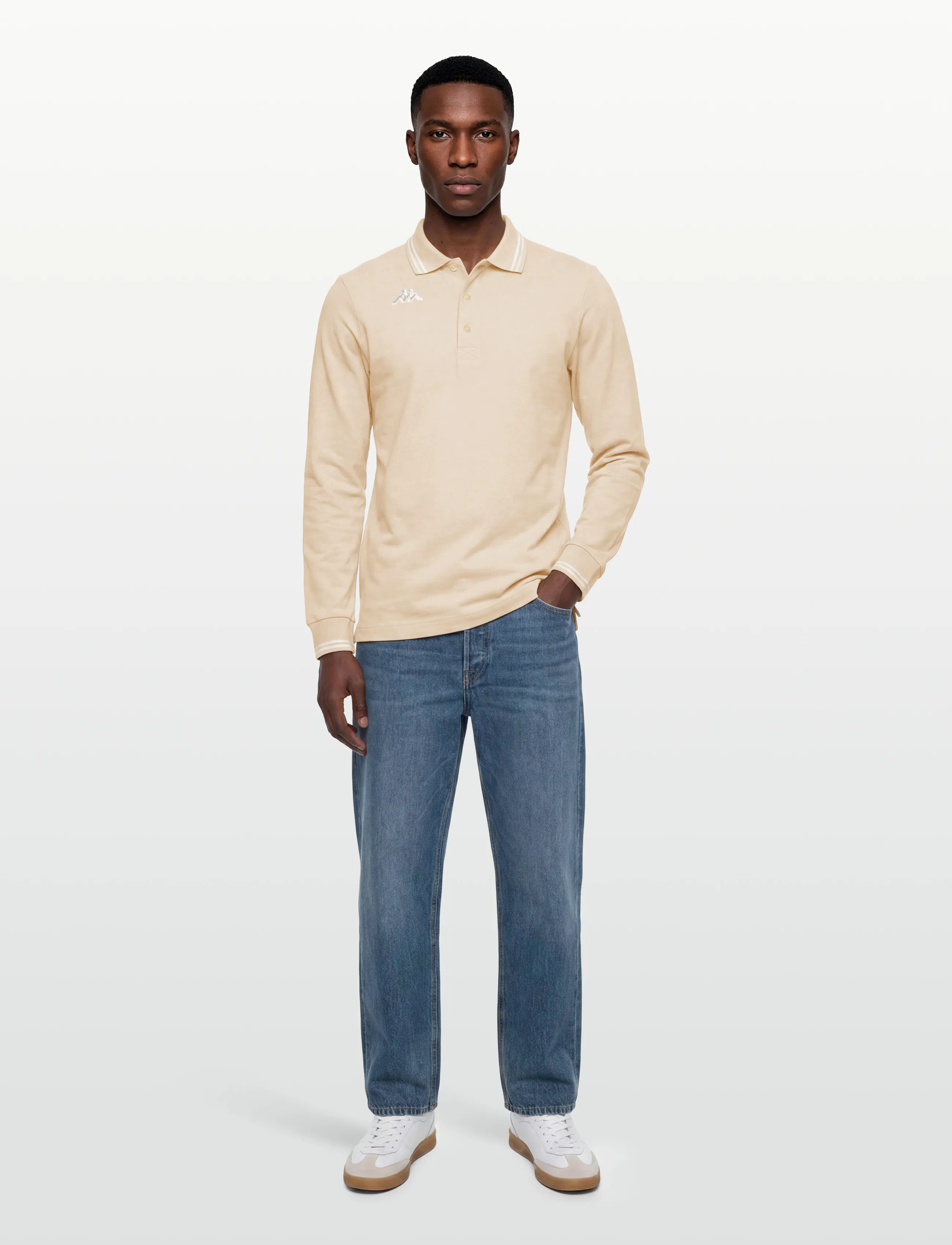 KAPPA - KM - Logo Maltax 5 - l/s - langærmede poloer - beige fog - 0