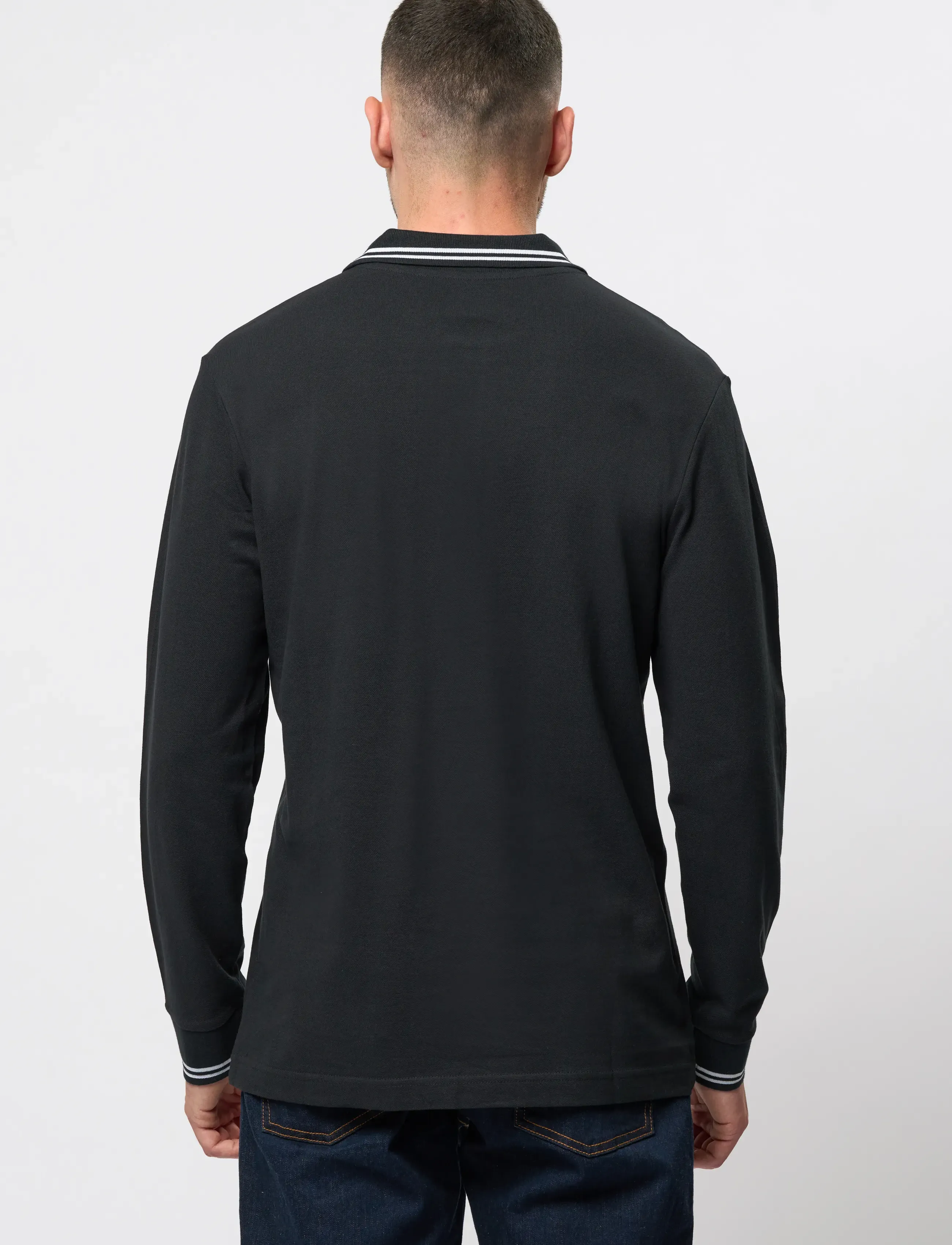 KAPPA - KM - Logo Maltax 5 - l/s - langærmede poloer - black - 5