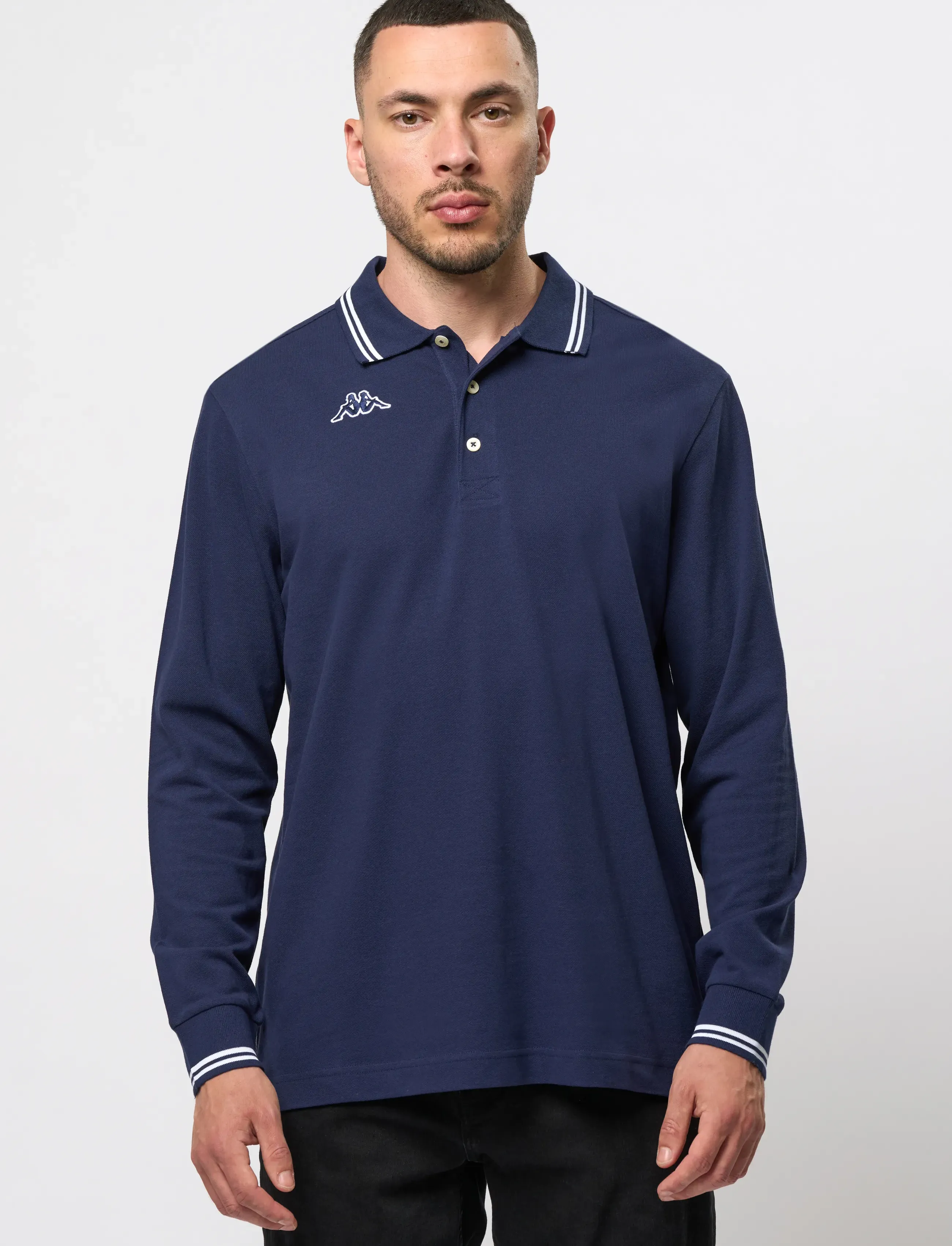 KAPPA - KM - Logo Maltax 5 - l/s - langærmede poloer - blue marine - 4