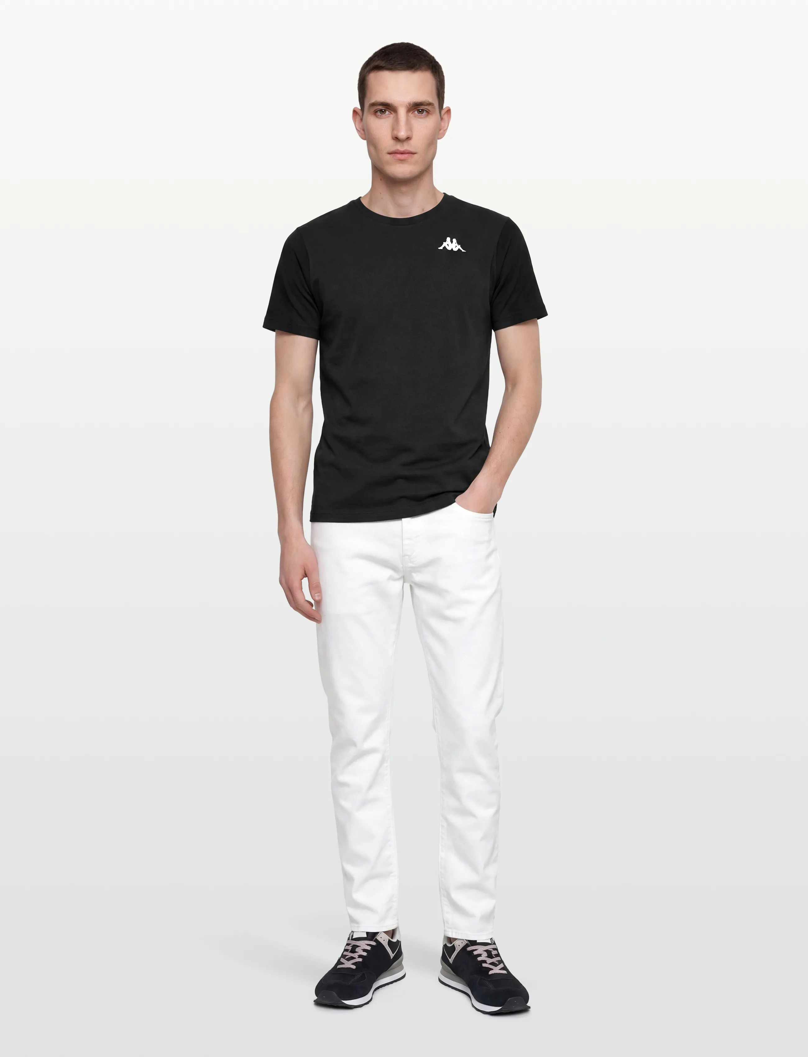 KAPPA - KM - 222 Banda Icon Coen slim - laveste priser - black-white - 0