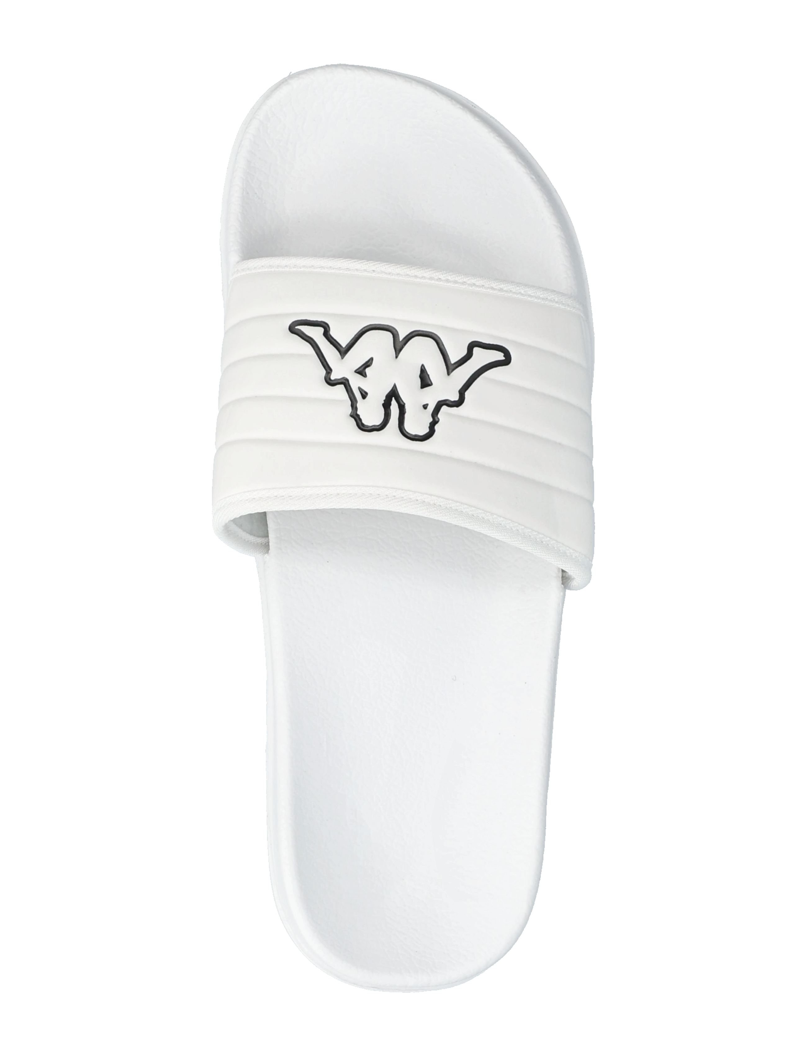 KAPPA - Pool slide - Logo Lablo - hjemmesko - white-black - 3