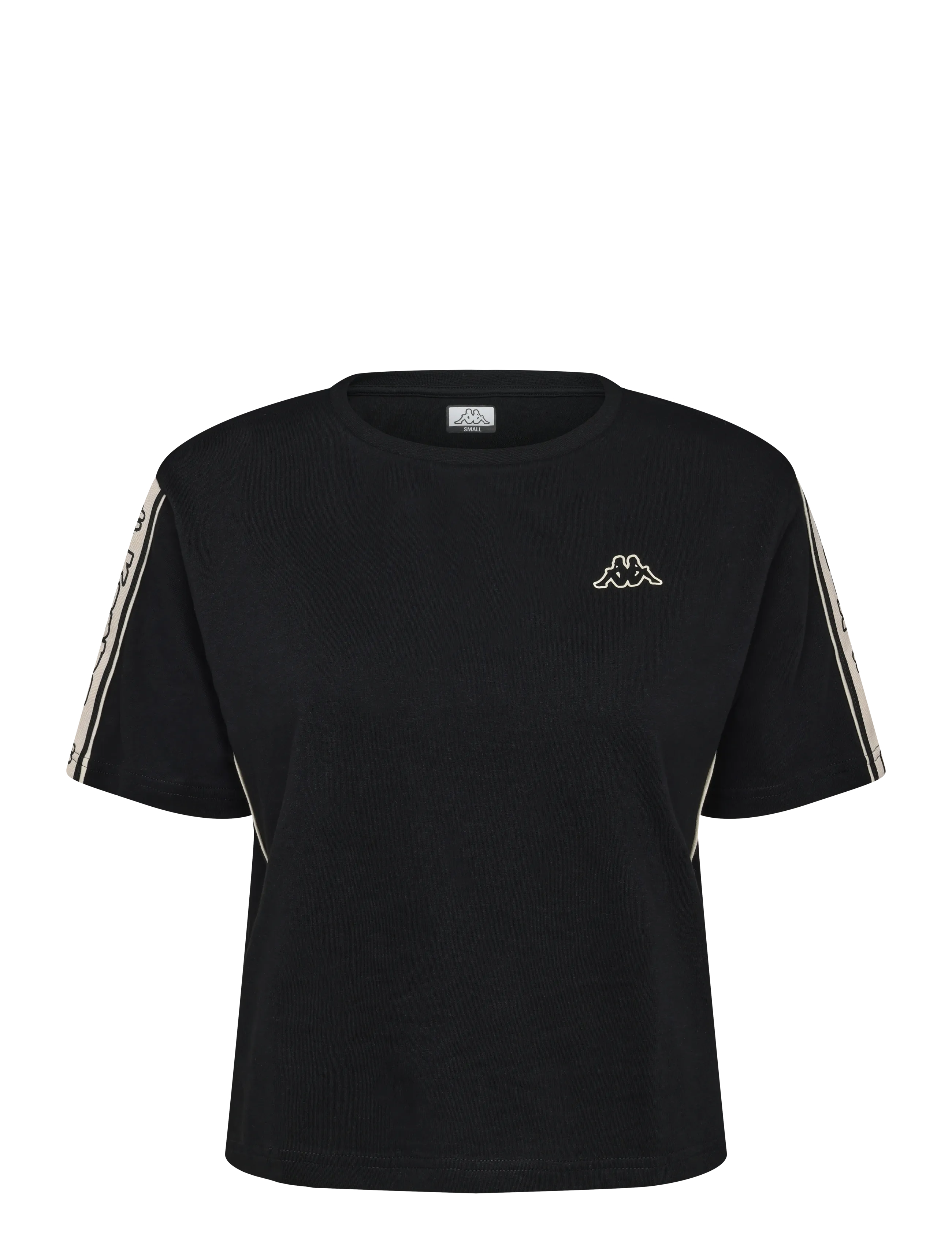 KAPPA Logo Iostalgia - Oberteile & T-Shirts - A1F BLACK-BEIGE CREAM / black