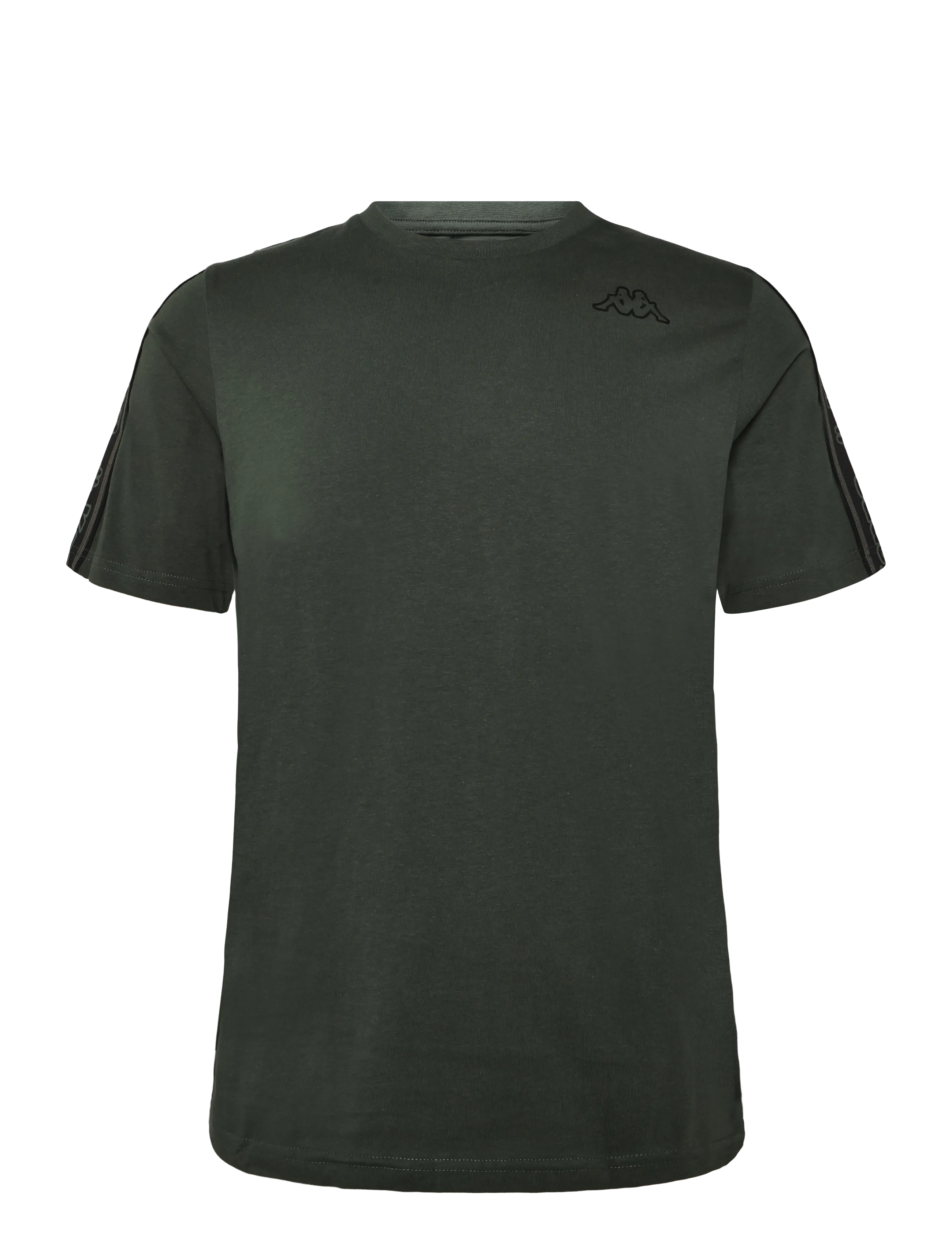 KAPPA Logo Ieeder - T-Shirts - GREEN BLACKISH-BLACK / green