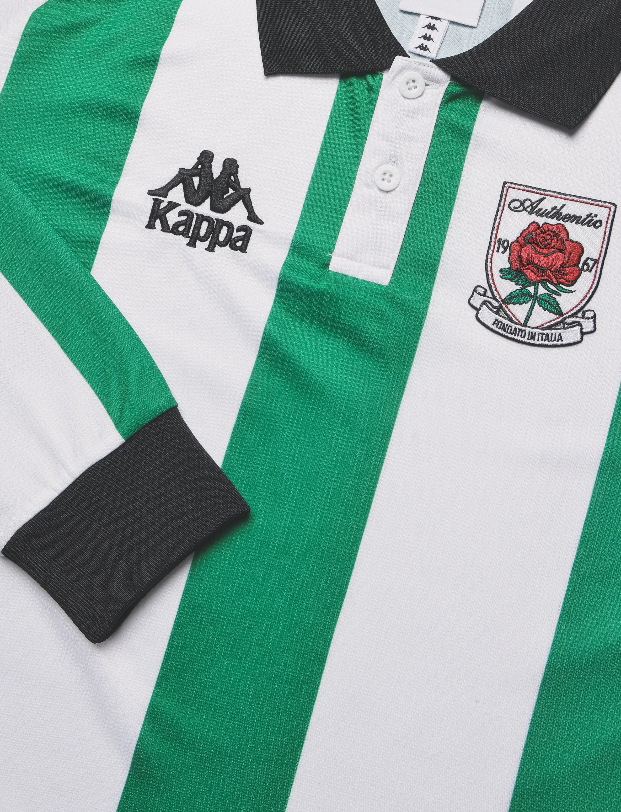 KAPPA - Authentic Ovibet - langärmelig - green jacket-white-black - 2