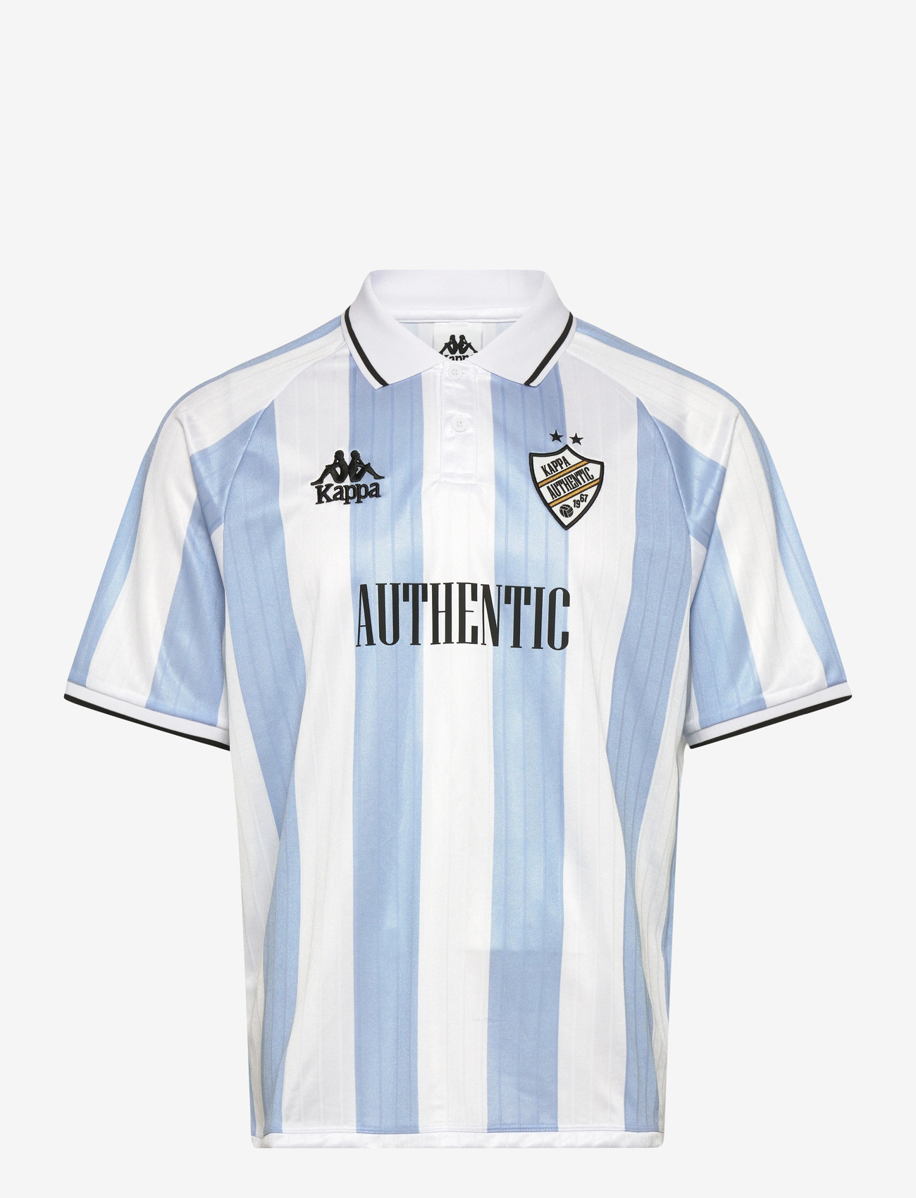 KAPPA - KM - Authentic Shailen - kortærmede poloer - white-azure airy-black - 0