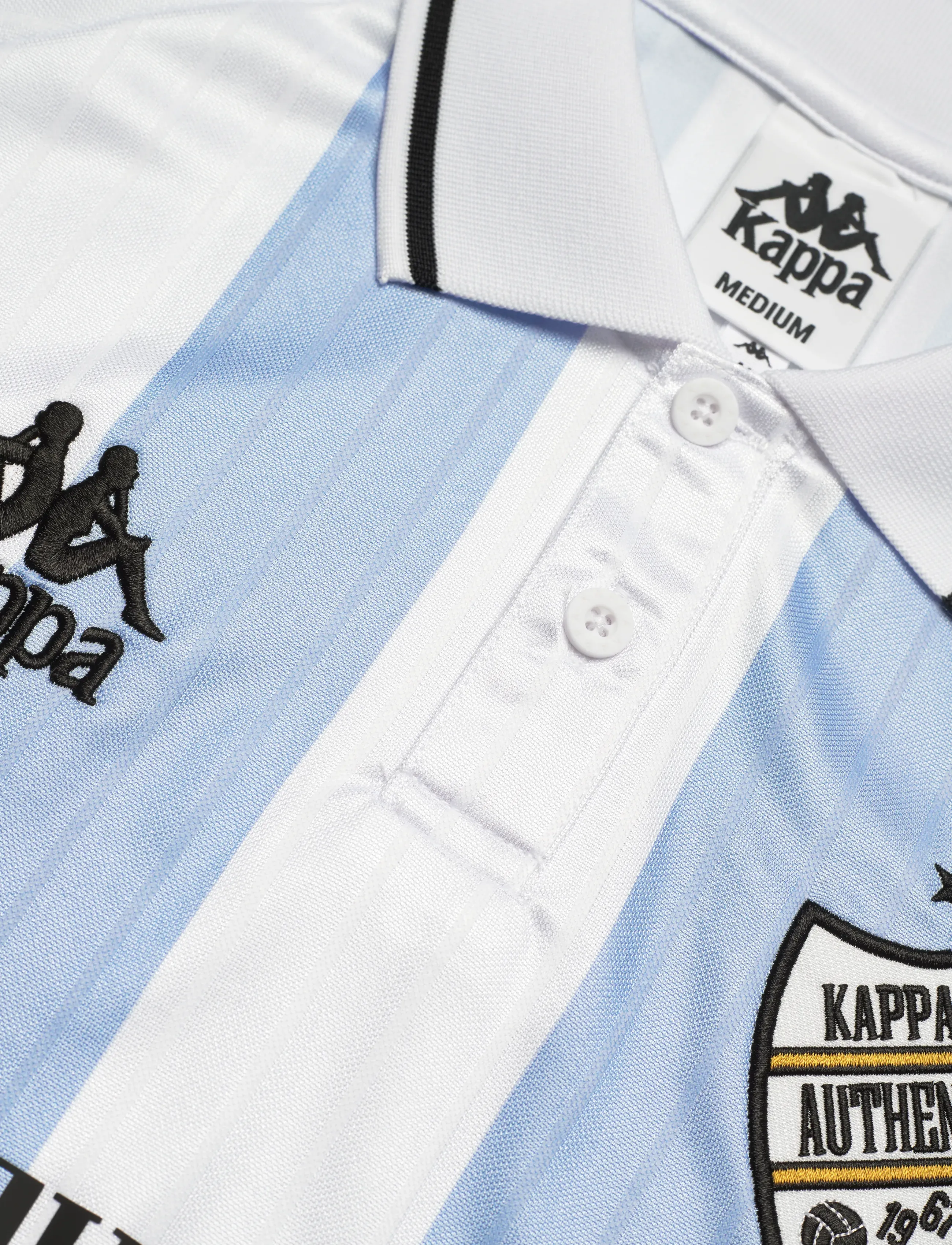 KAPPA - KM - Authentic Shailen - kortärmade pikéer - white-azure airy-black - 2