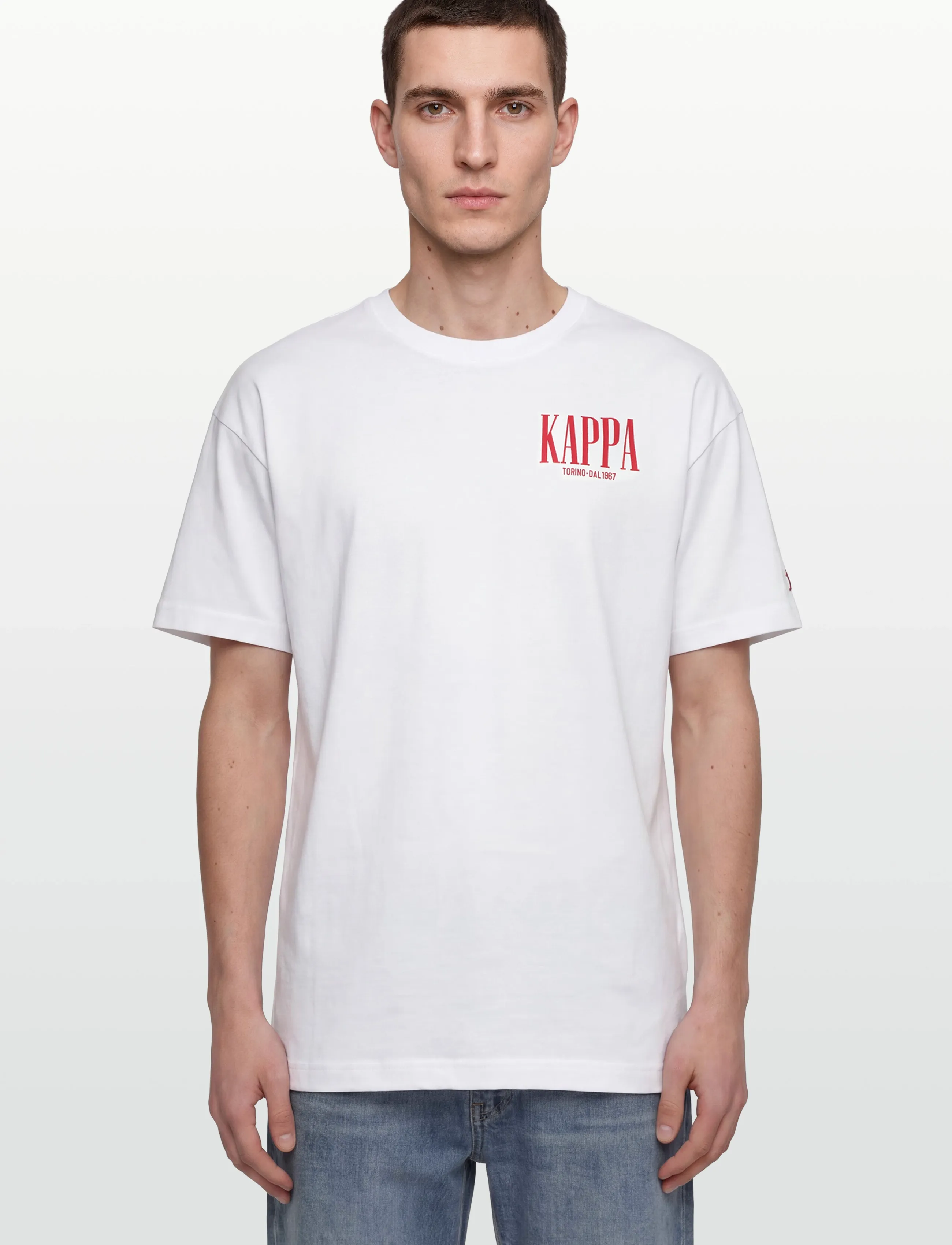 KAPPA - KM - Authentic Sauren - laveste priser - white-red md coral - 3