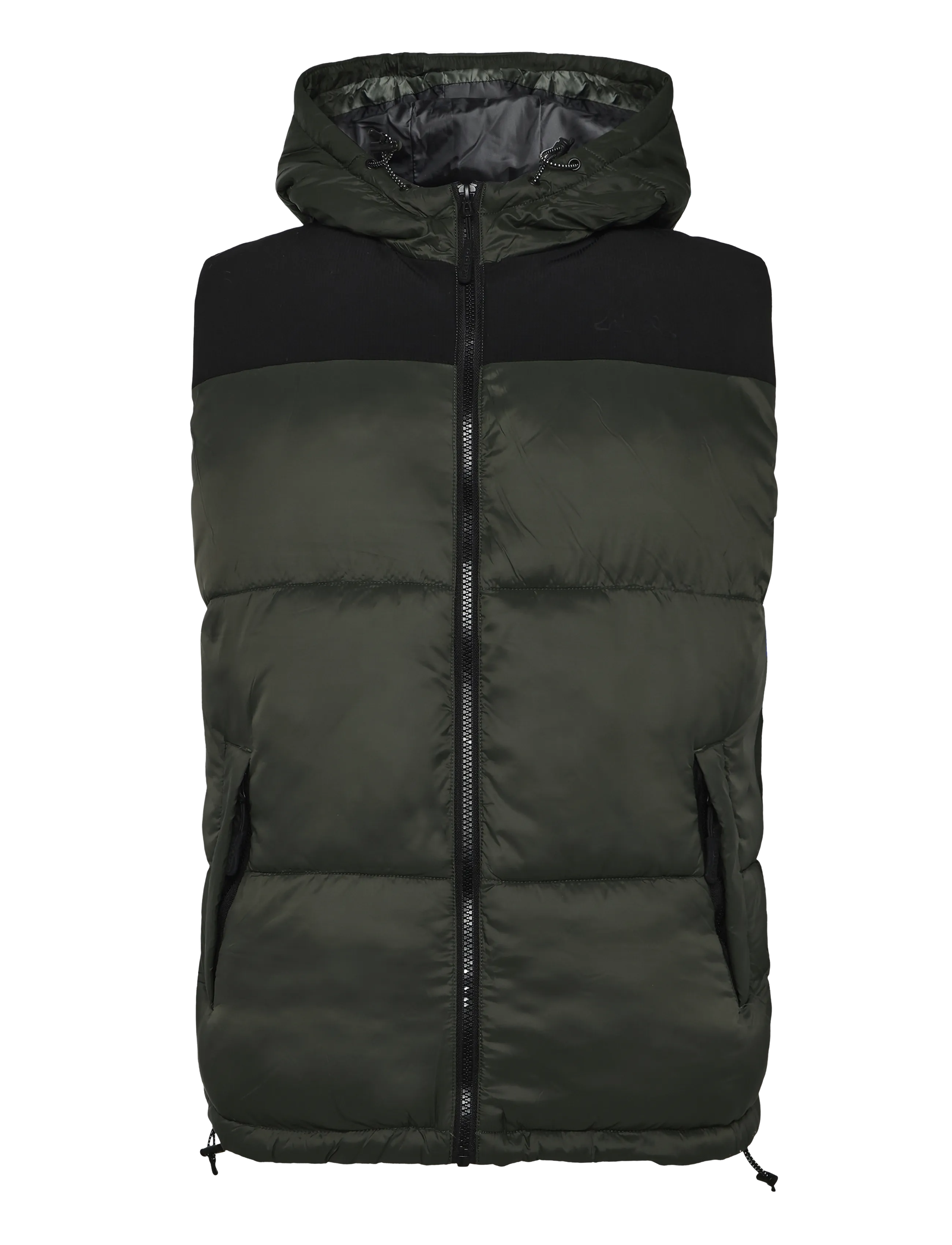 KAPPA Logo Silvest - Vests - GREEN BLACKISH / green