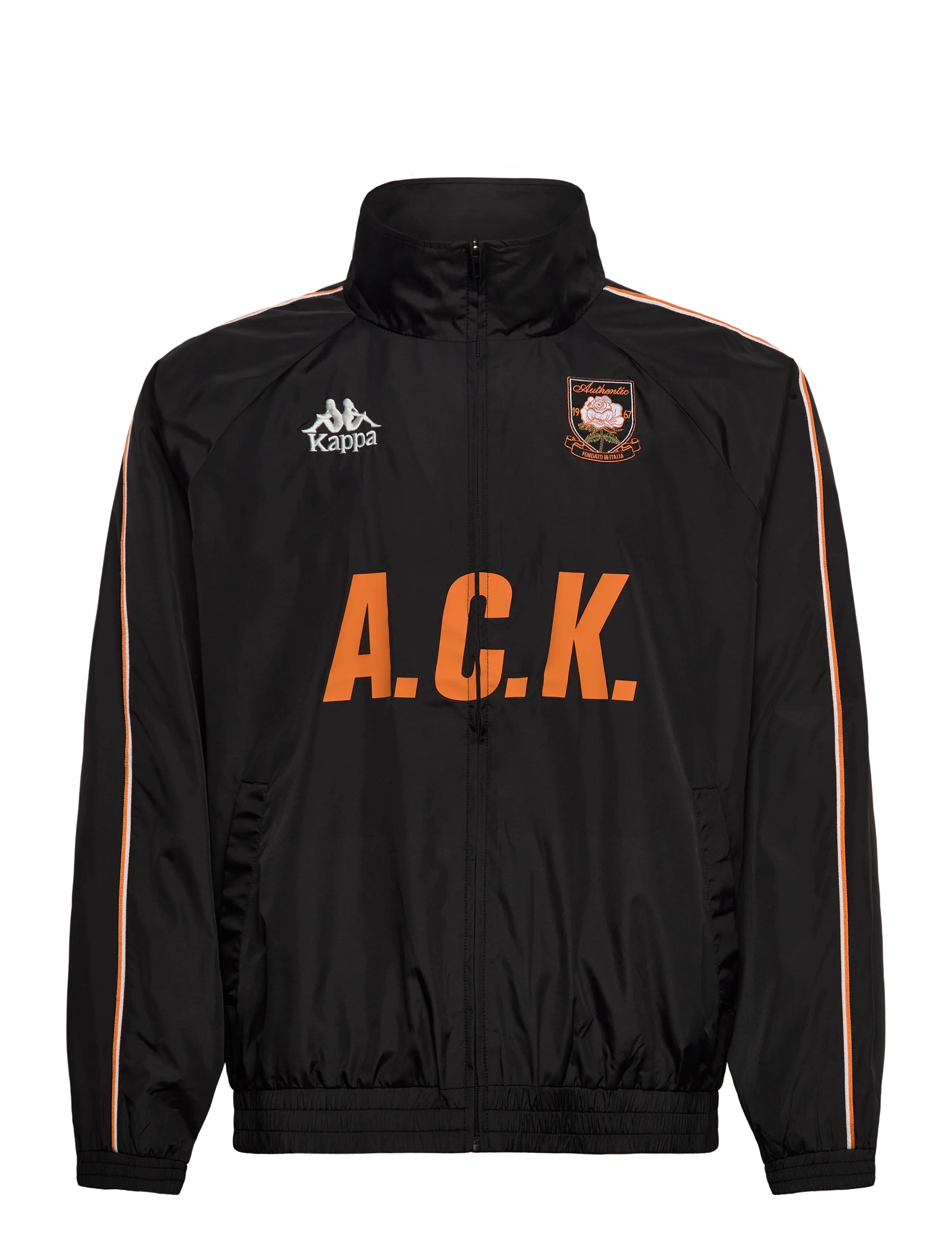 KAPPA Authentic Orsal - Sportjackor - BLACK-ORANGE DESERT / black