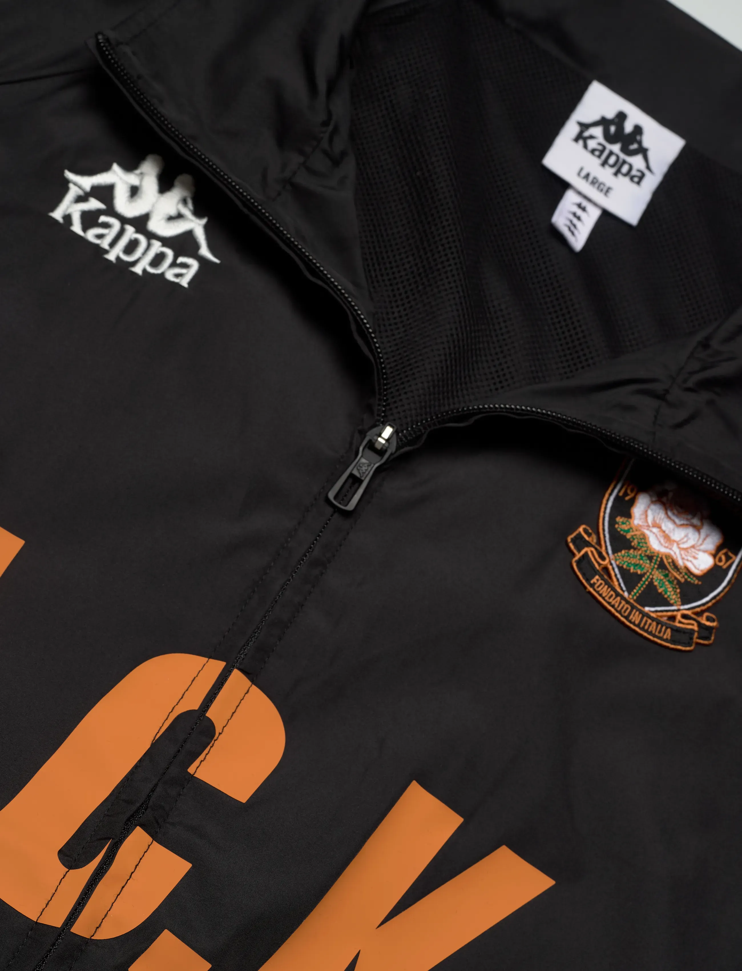 KAPPA - Authentic Orsal - träningsjackor - black-orange desert - 2