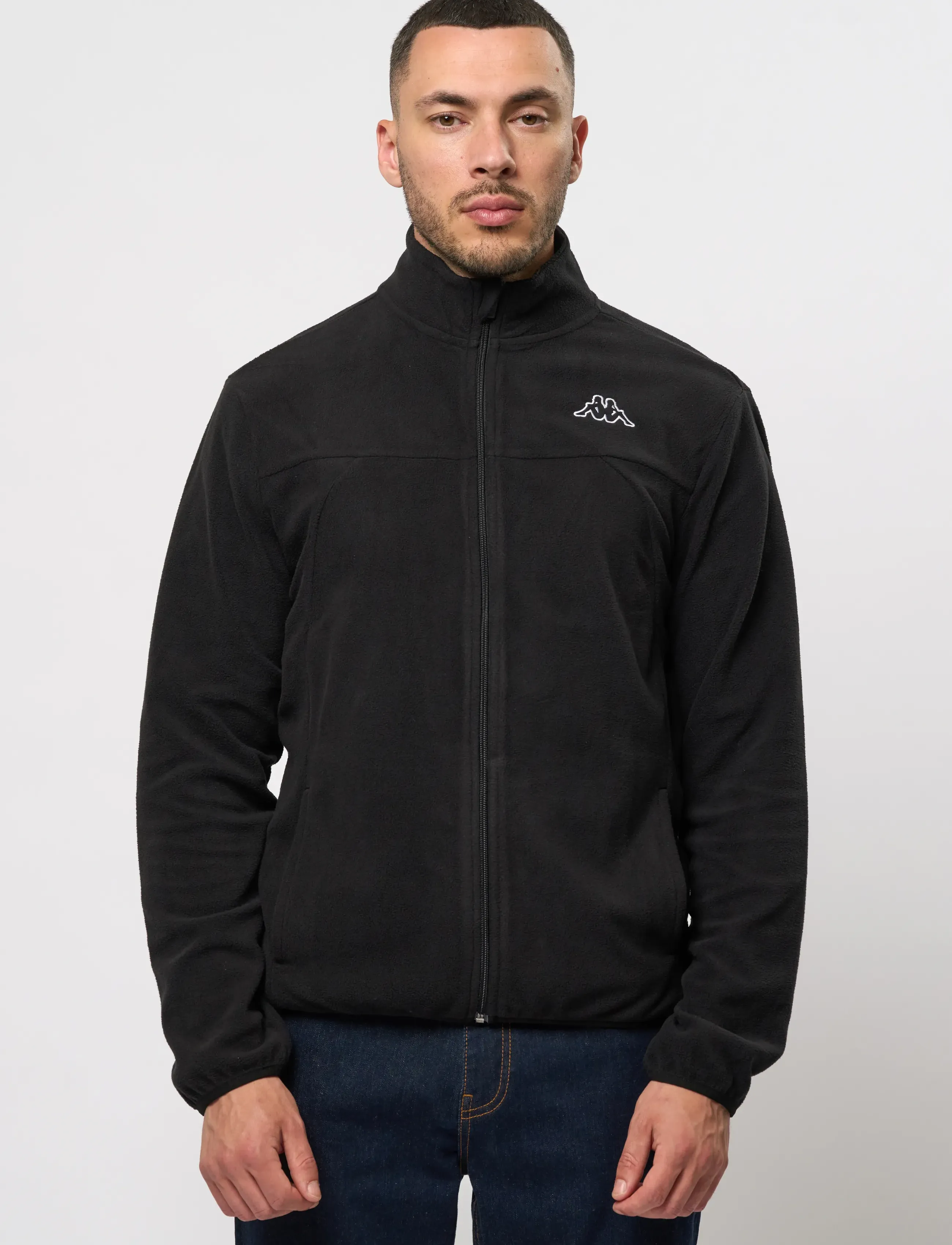 KAPPA - Logo Saurion slim - fleece - black - 4