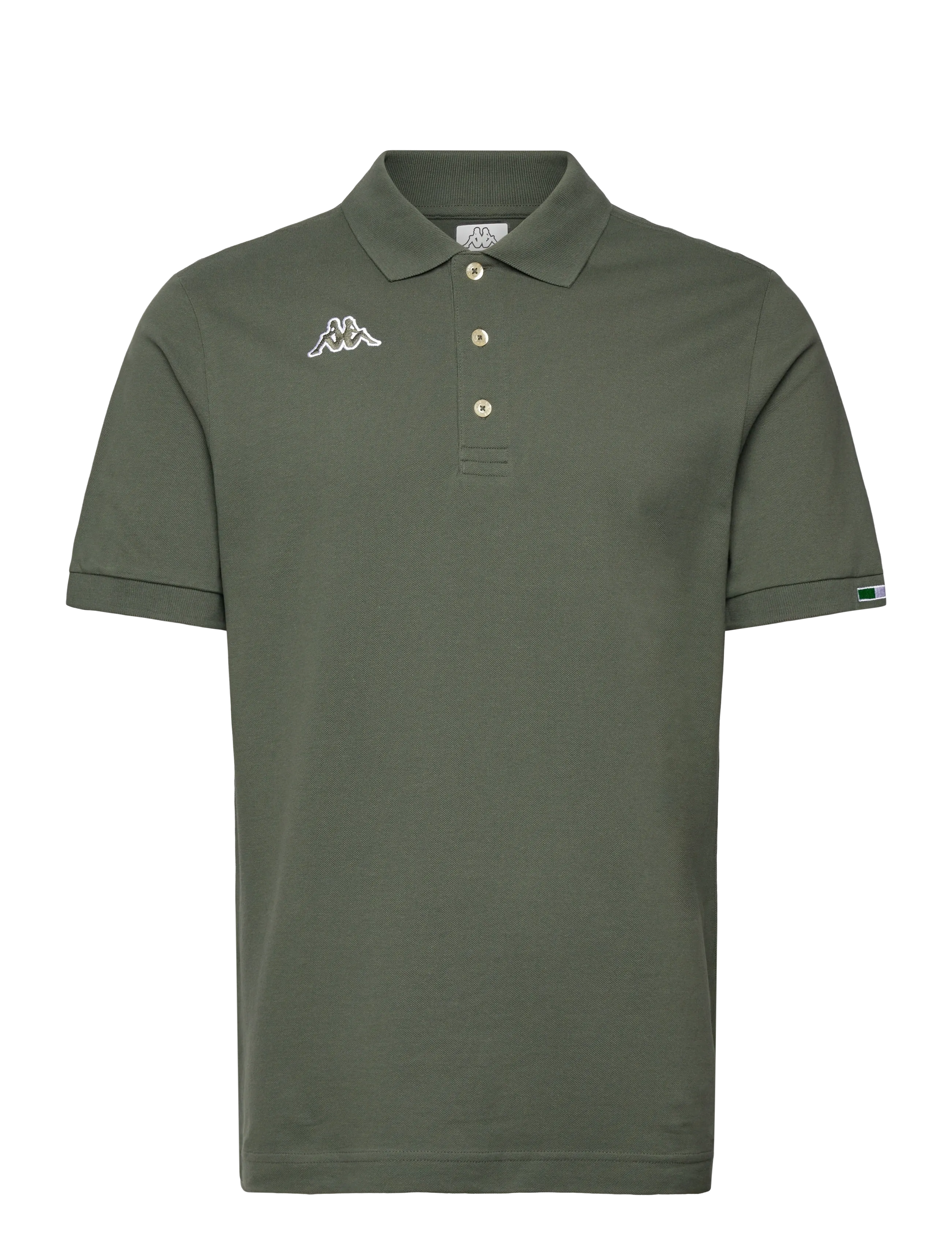 KAPPA KM - Logo Maltaxita - T-Shirts - GREEN BLACKISH / khaki/green