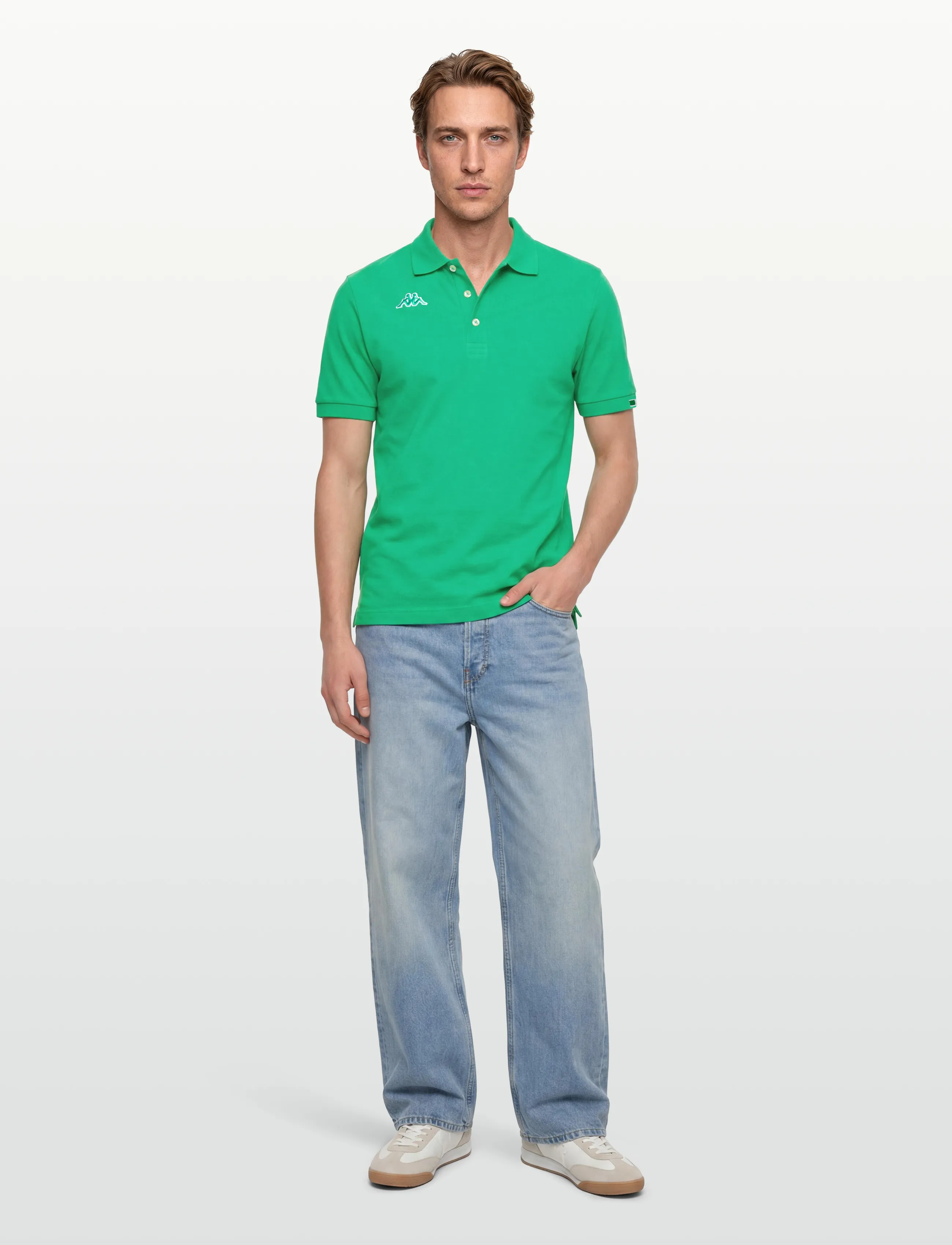 KAPPA - KM Logo Maltaxita - kortærmede poloer - green chilly - 0