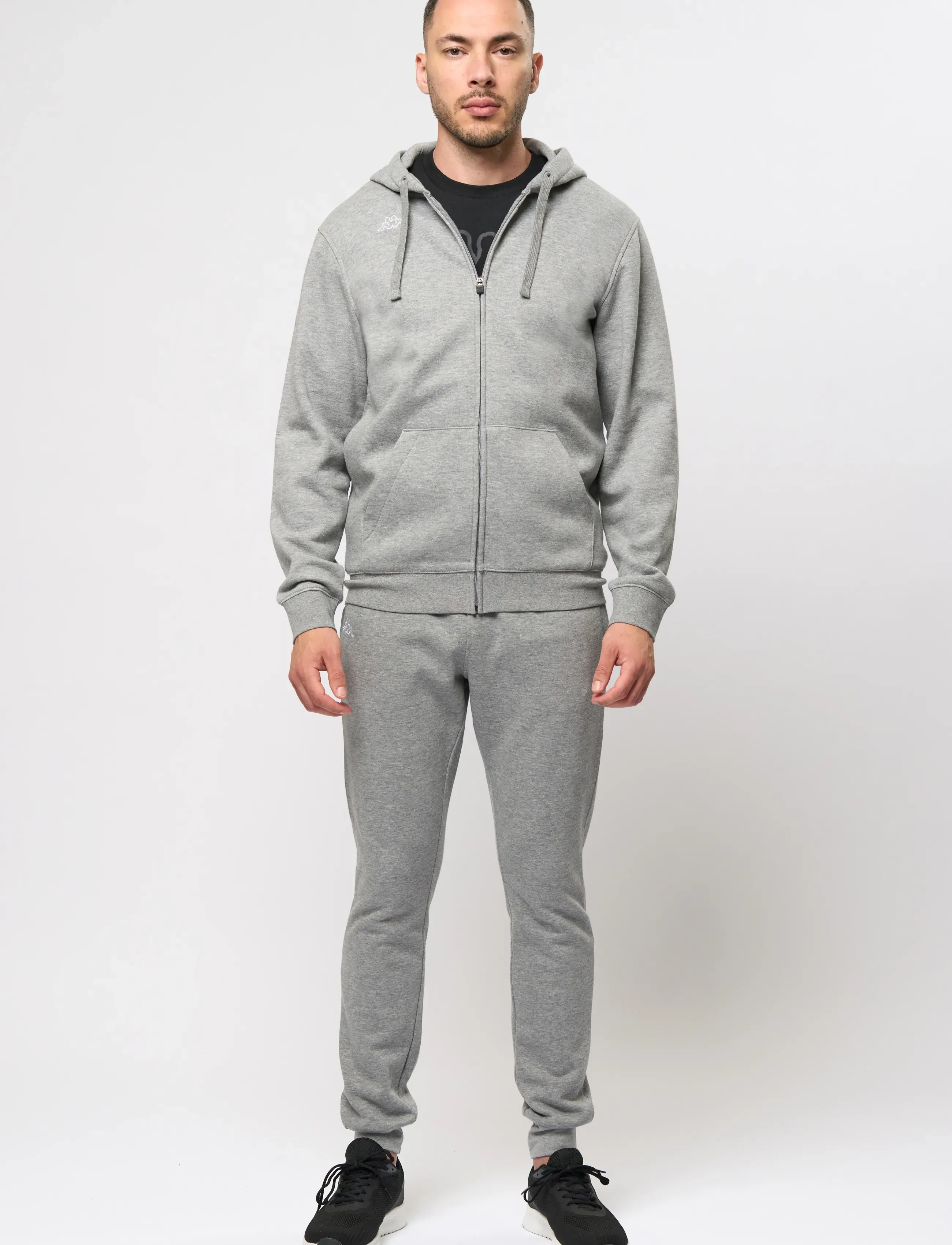 KAPPA - Logo Truxo - hættetrøjer - grey md melange - 0
