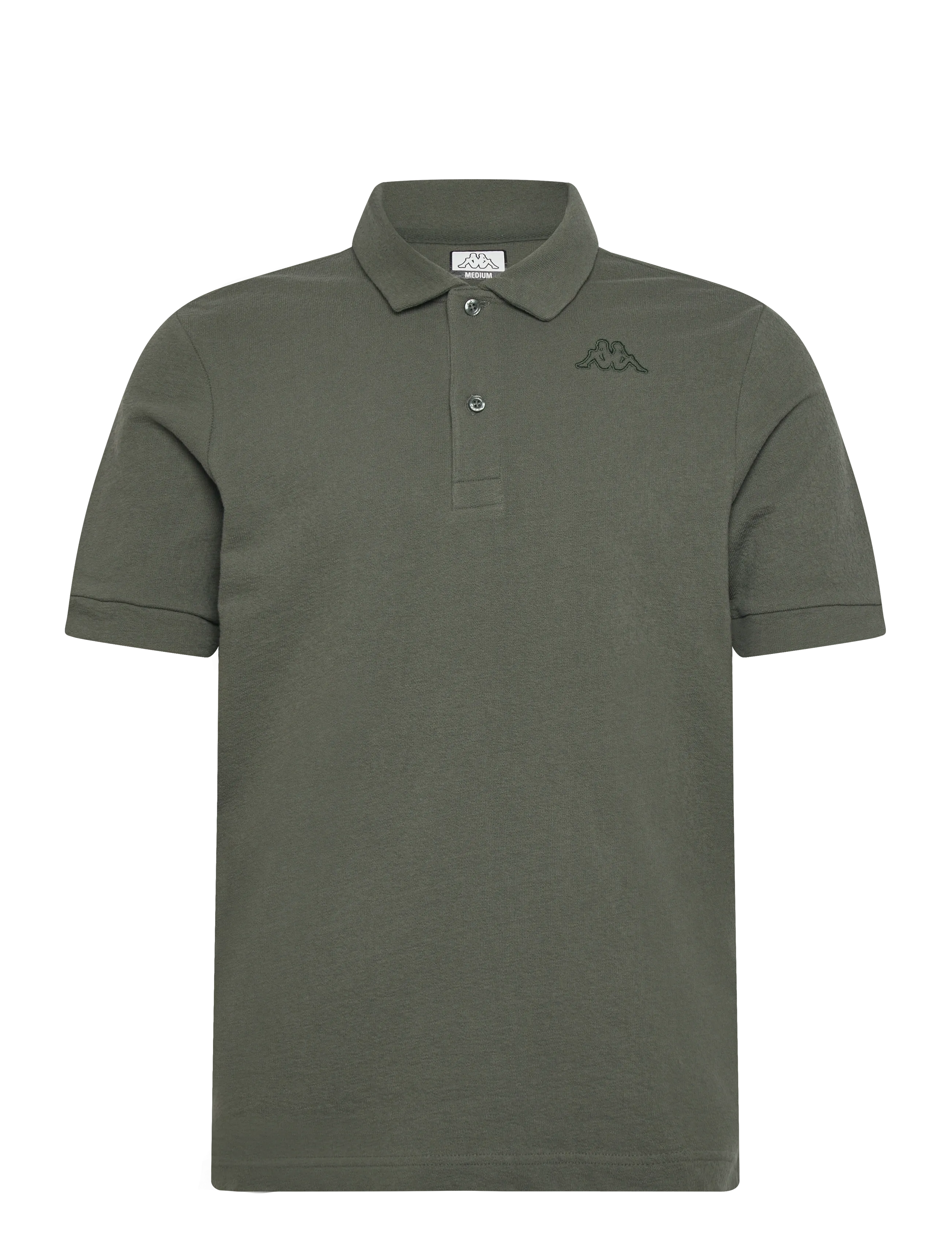KAPPA KM - Logo Izzy - Kortärmade pikéer - GREEN BLACKISH / khaki/green