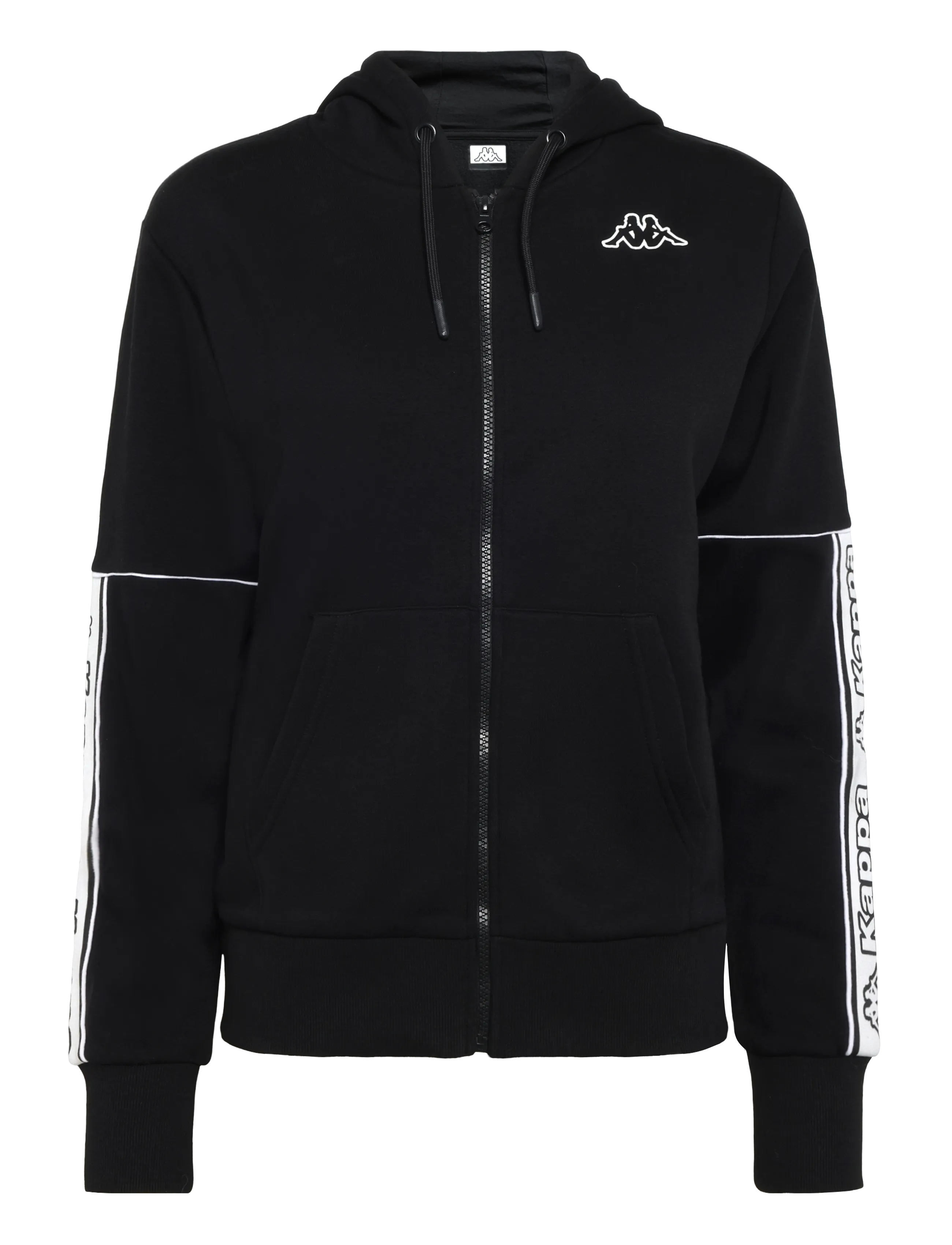 KAPPA Logo Tape Ihmou - Sweatshirts - BLACK-WHITE / black