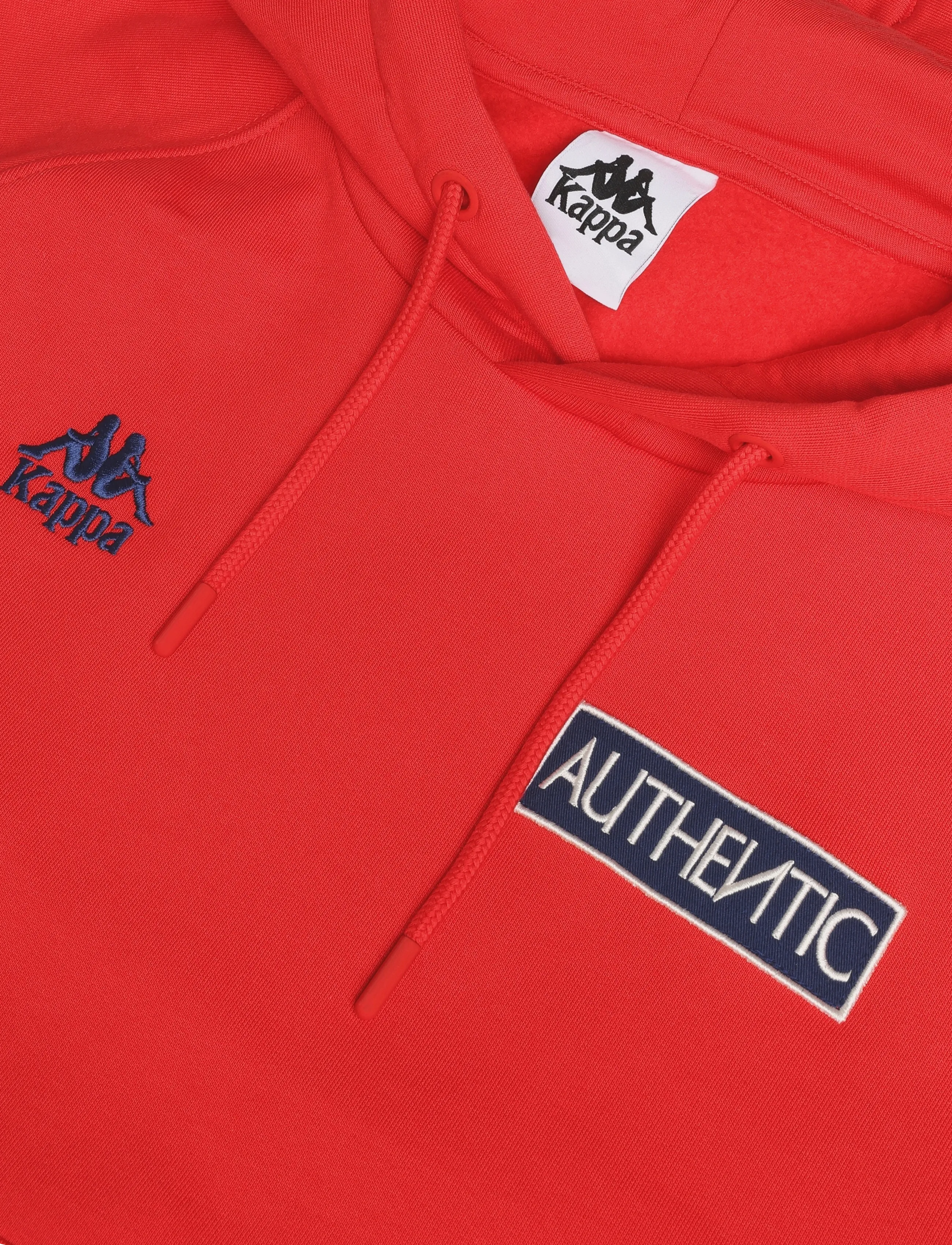 KAPPA - Authentic Origin - kapuutsiga dressipluusid - red md coral-blue cobalt - 2