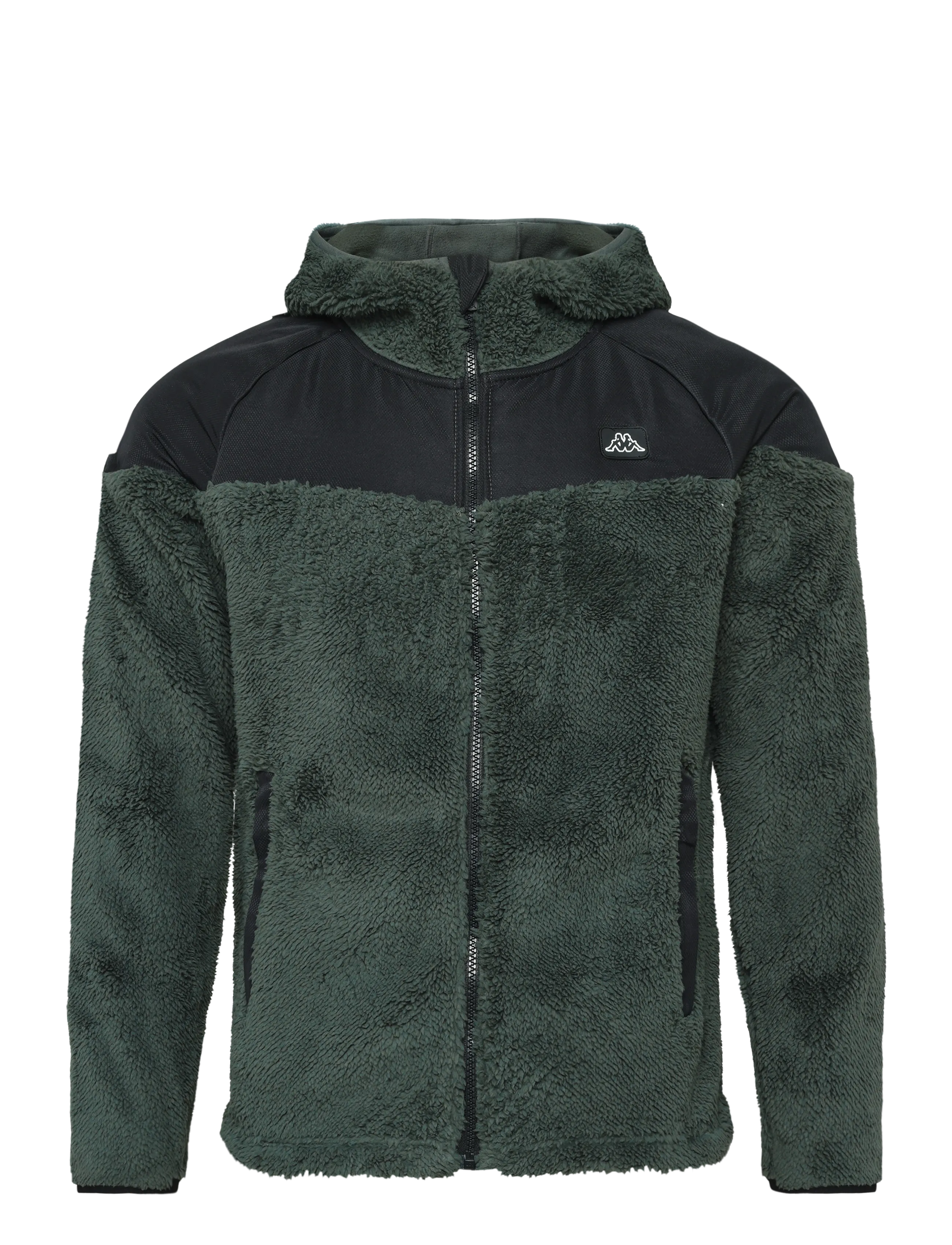 KAPPA Logo Ilui - Fleece - GREEN BLACKISH-BLACK / green
