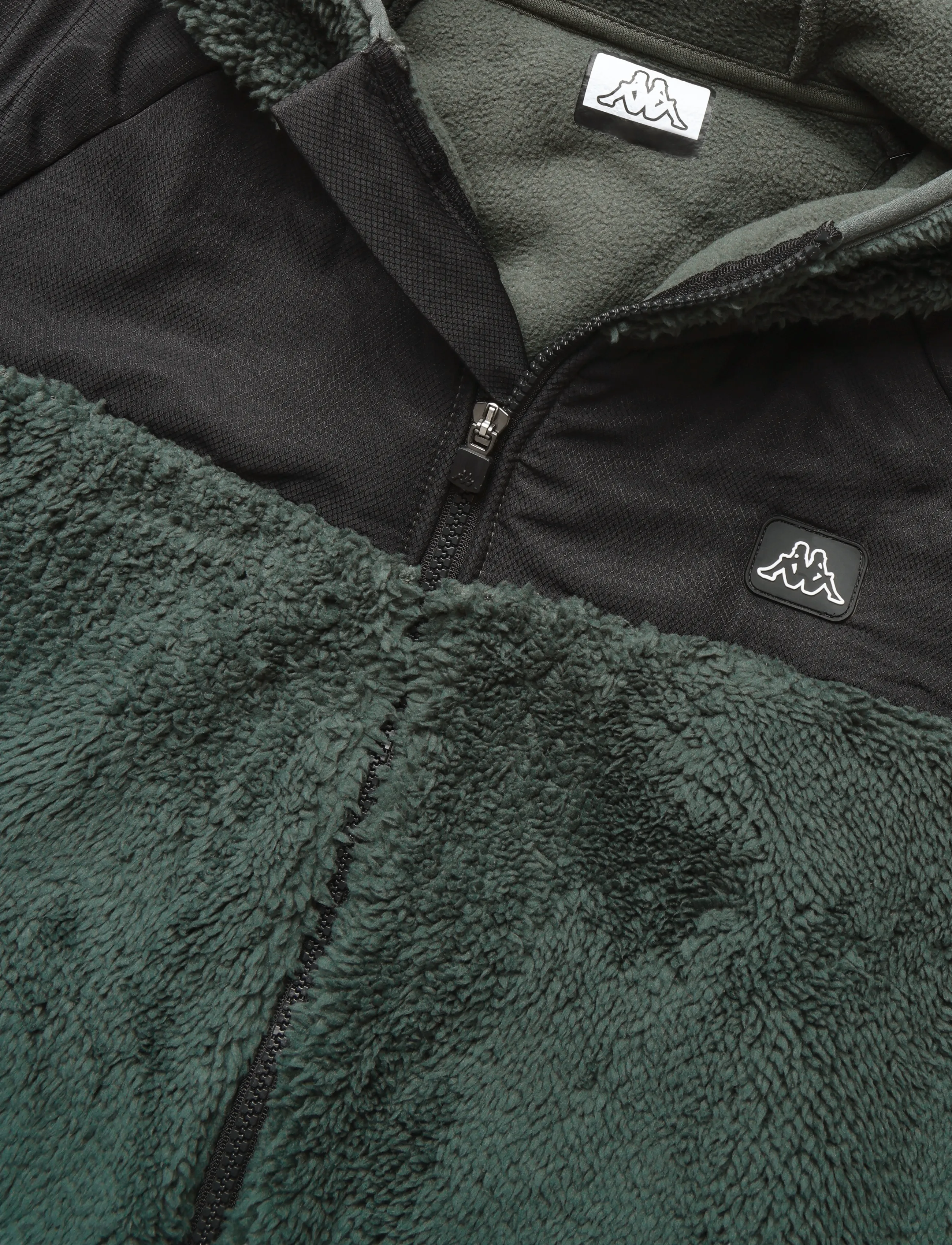 KAPPA - Logo Ilui - fleece - green blackish-black - 2