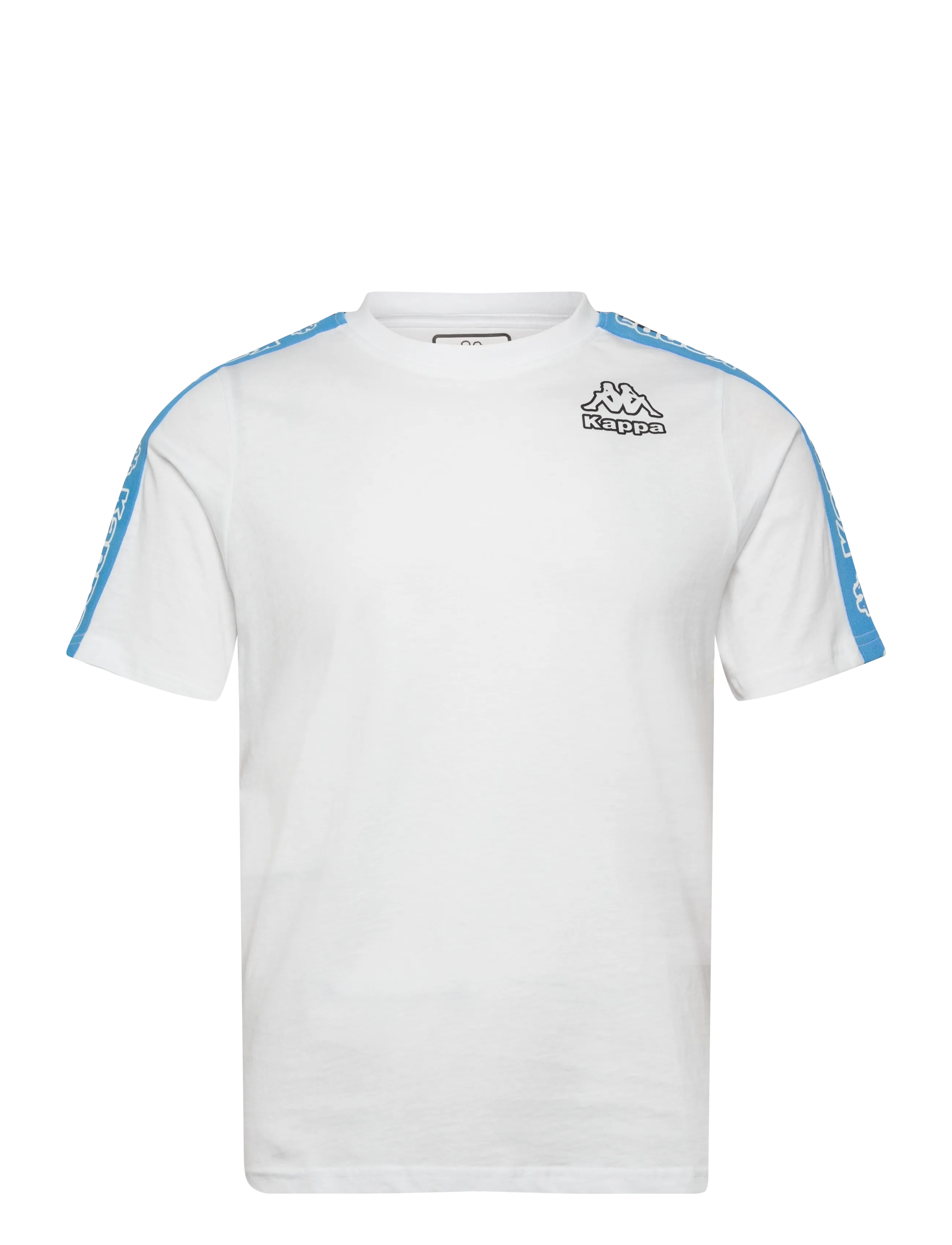 KAPPA KM - Logo Gramio - T-shirts - WHITE-BLUE MALIBU-BLUE MAR / white